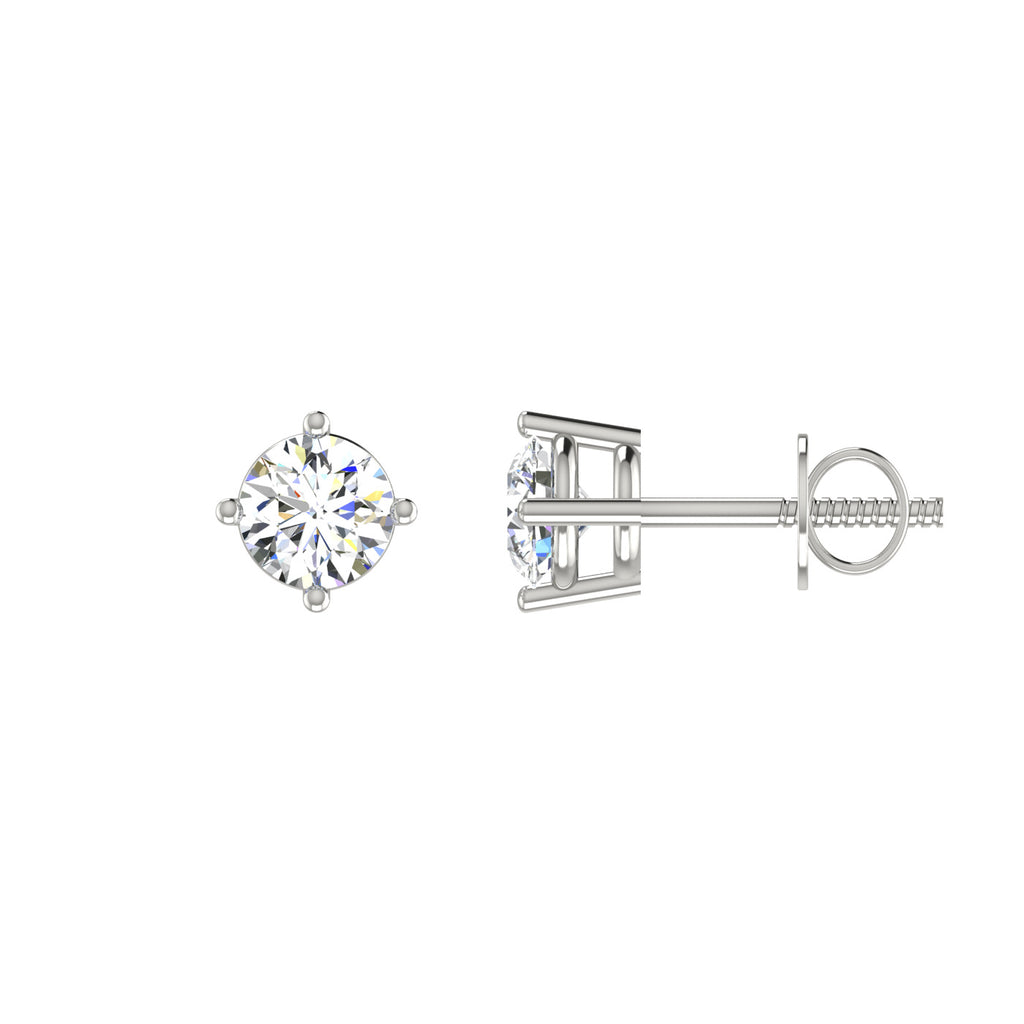 Petal Solitaire Studs
