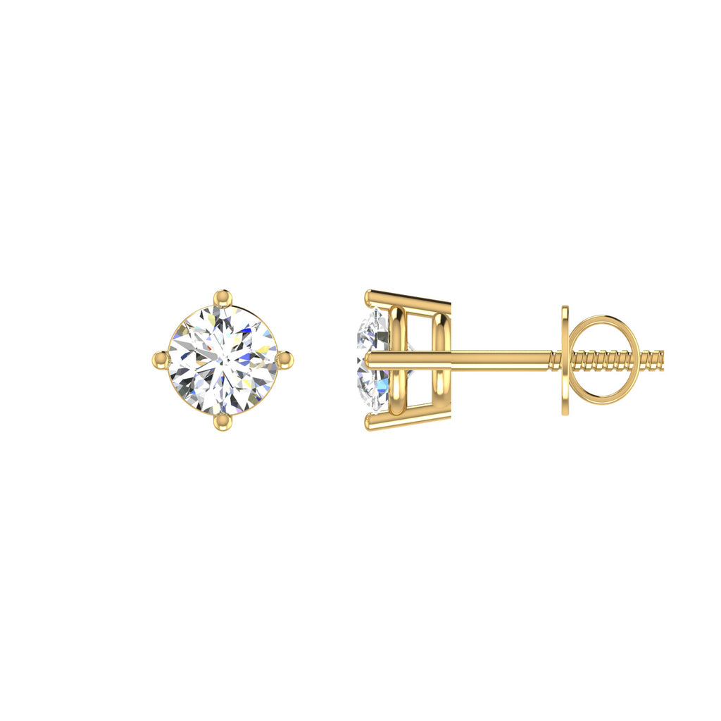Petal Solitaire Studs