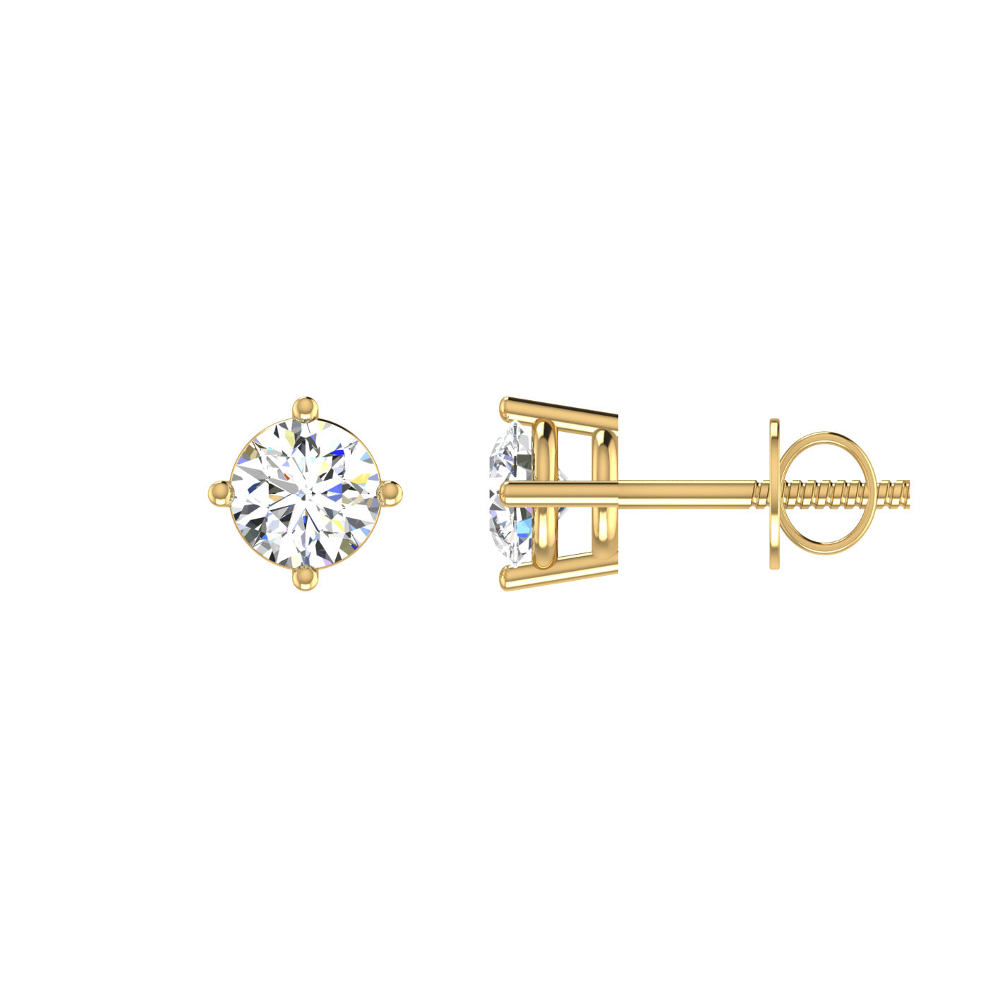 Petal Solitaire Studs