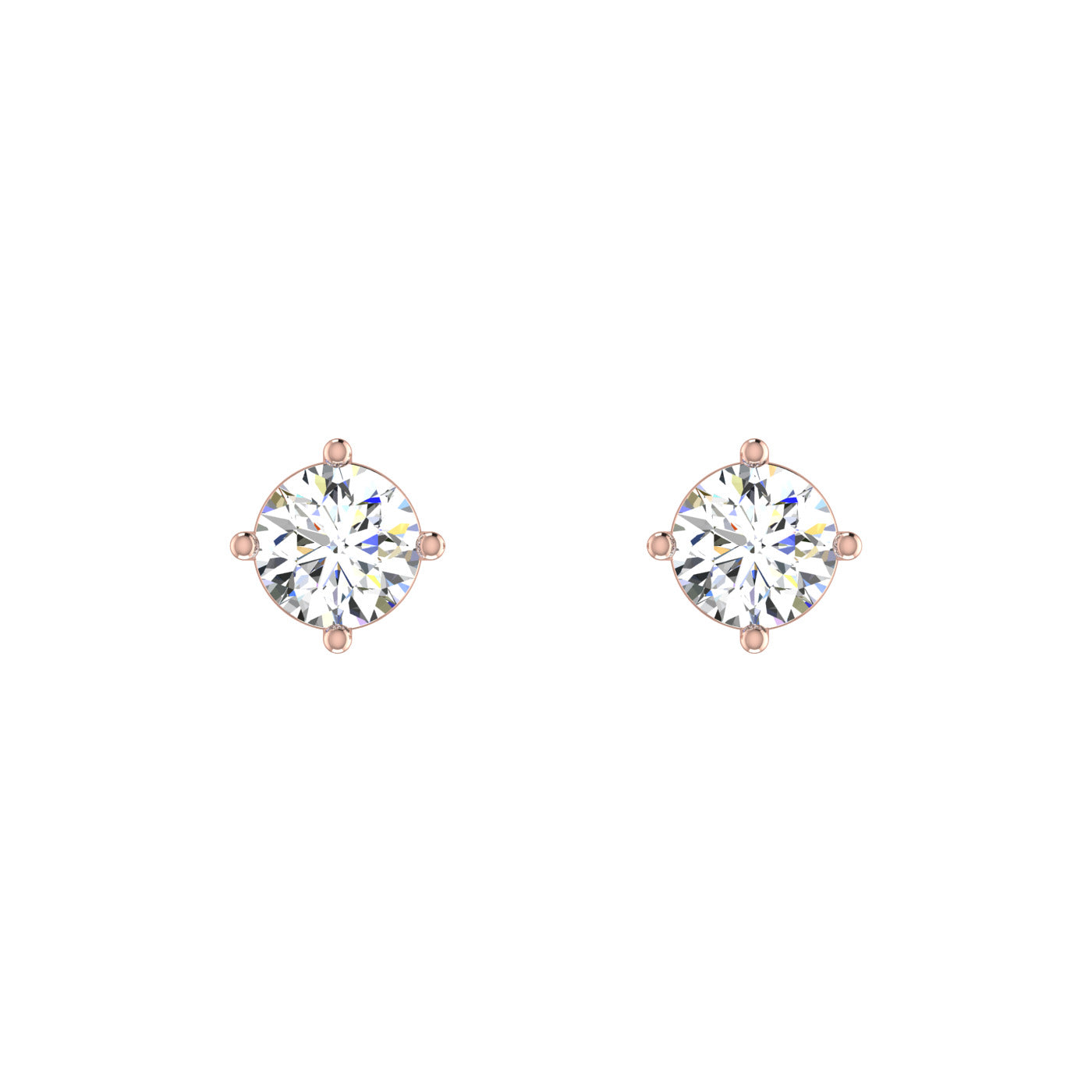 Petal Solitaire Studs