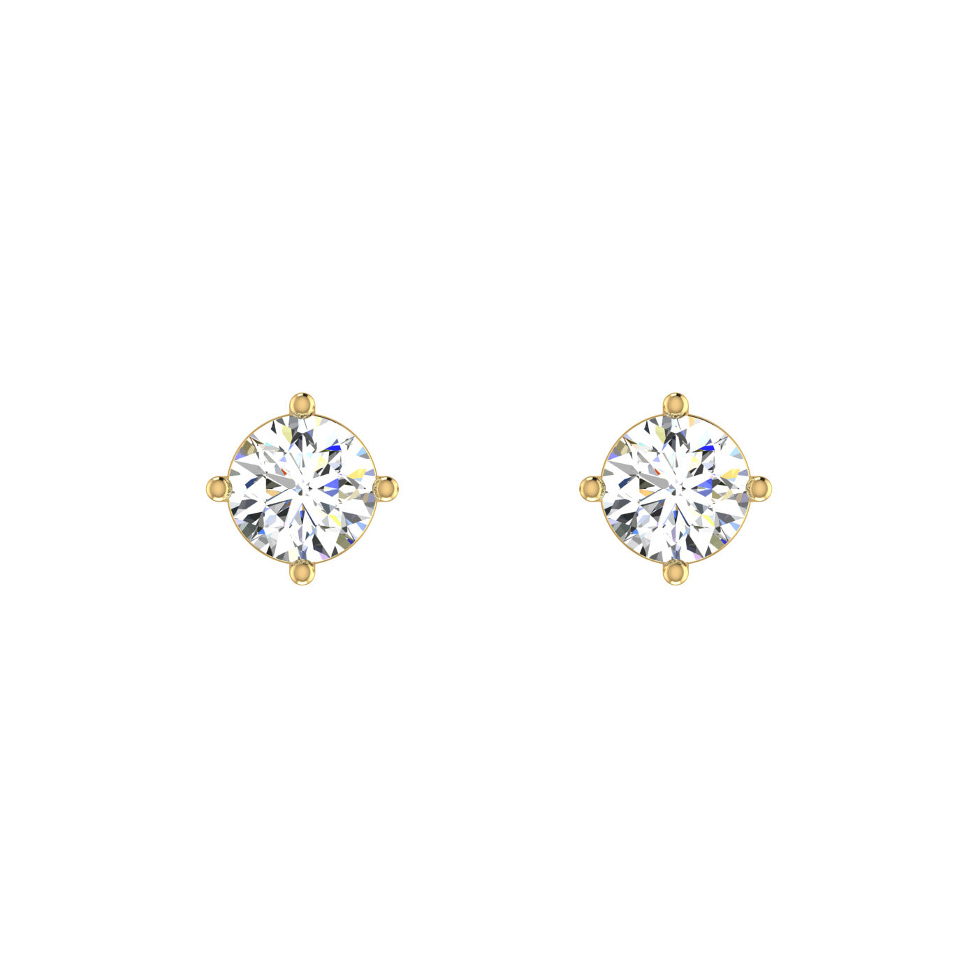 Petal Solitaire Studs