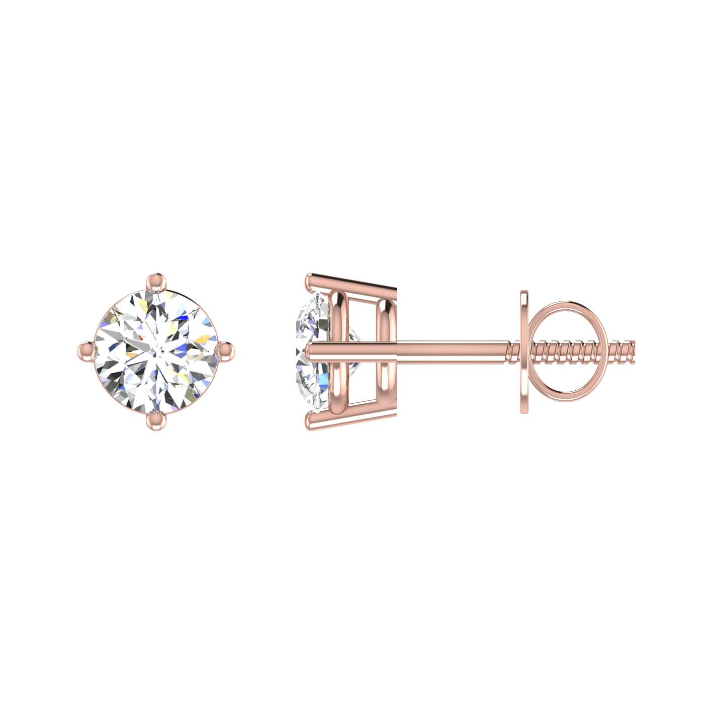 Twist Solitaire Studs