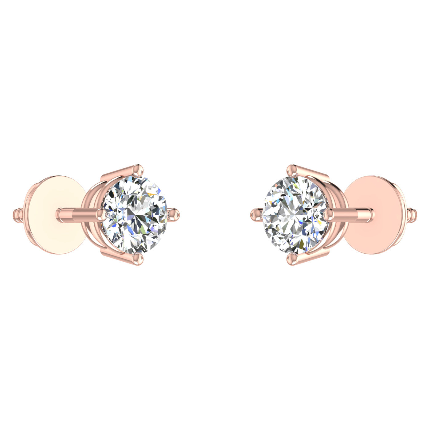 Ribbon Solitaire Studs