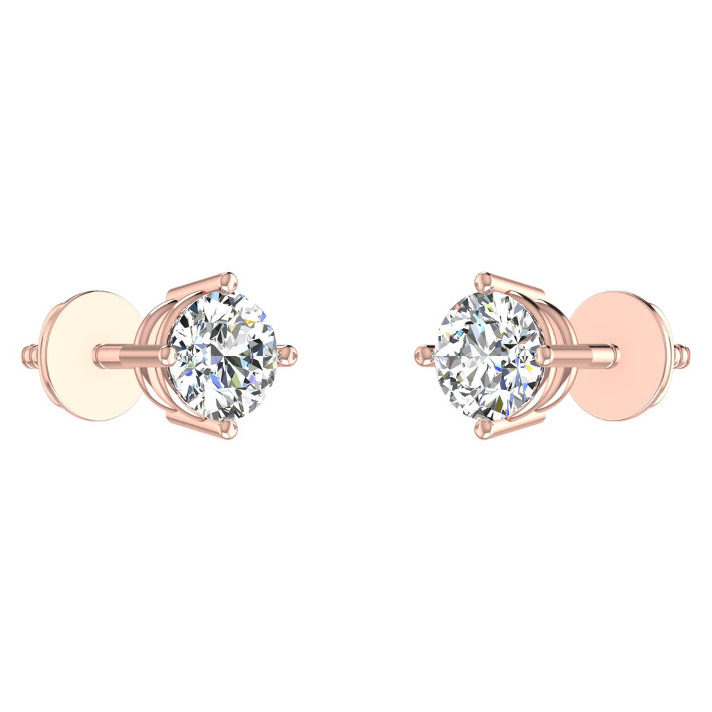 Ribbon Solitaire Studs
