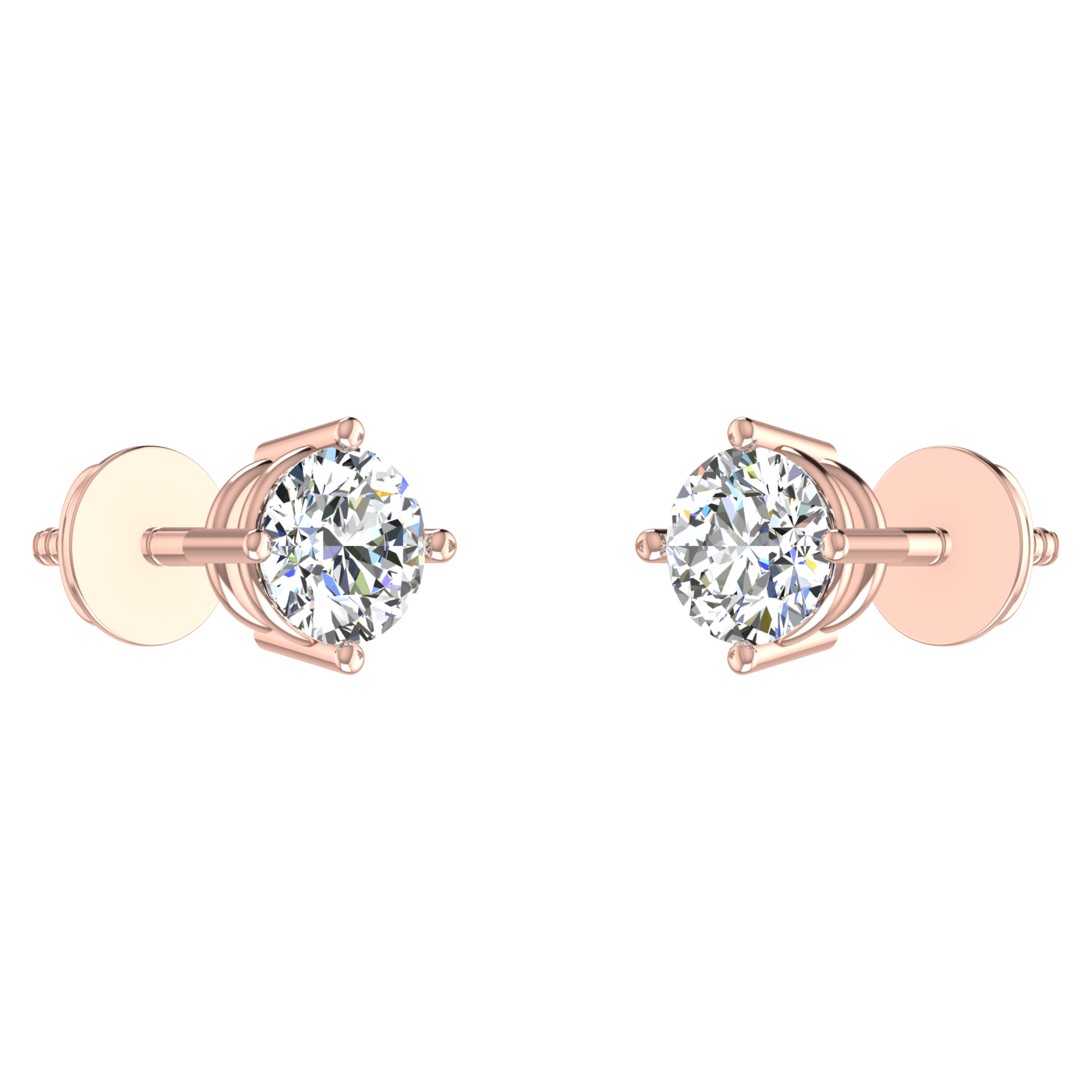 Ribbon Solitaire Studs