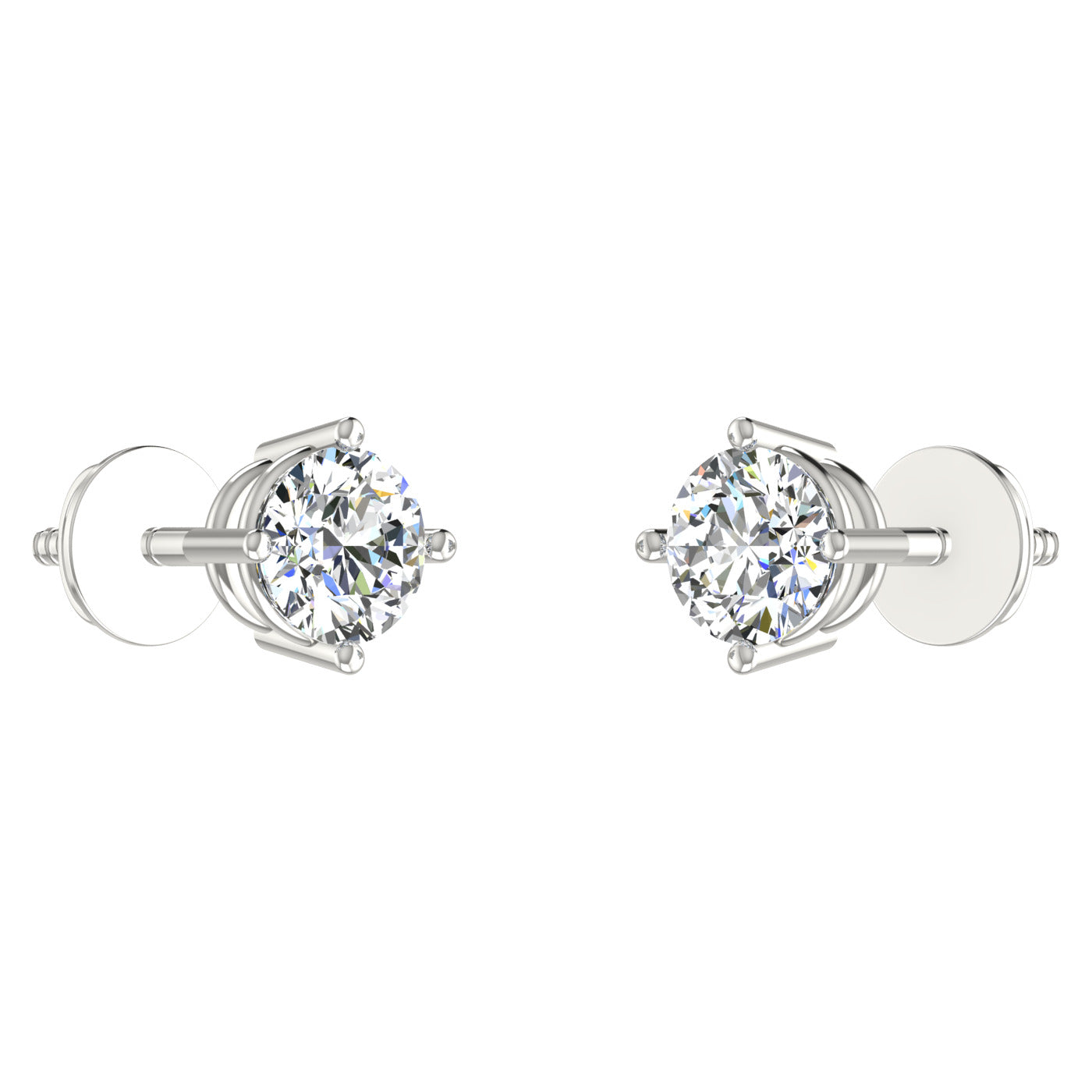 Ribbon Solitaire Studs
