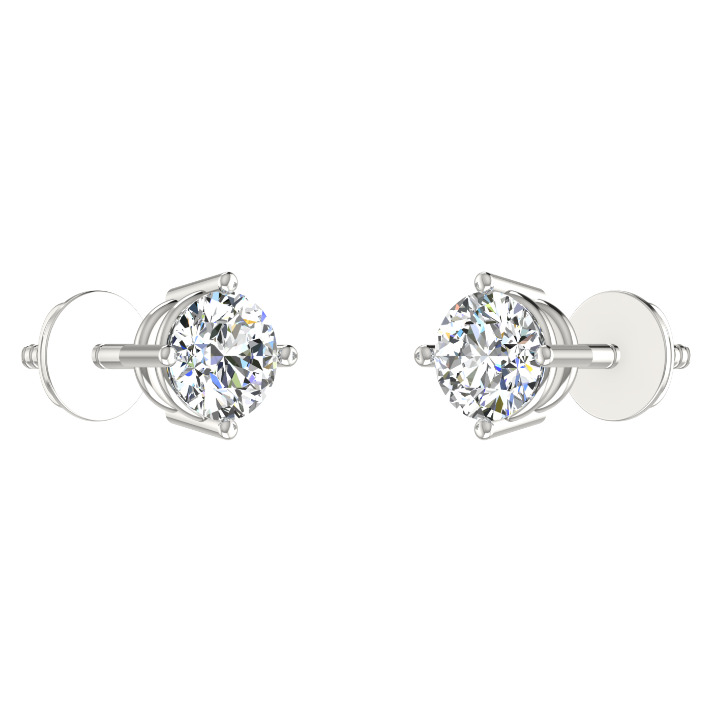 Ribbon Solitaire Studs