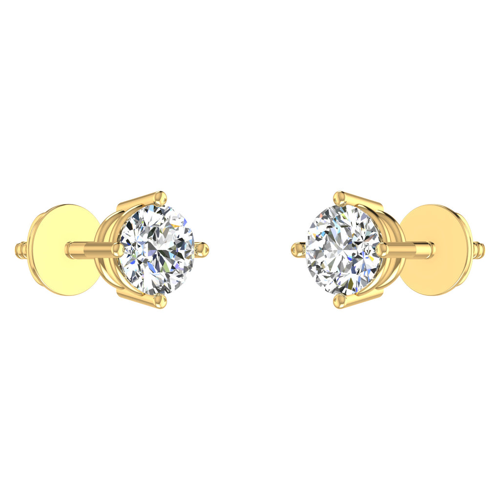 Ribbon Solitaire Studs