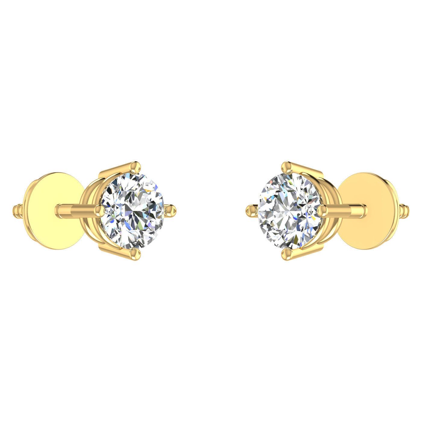 Ribbon Solitaire Studs