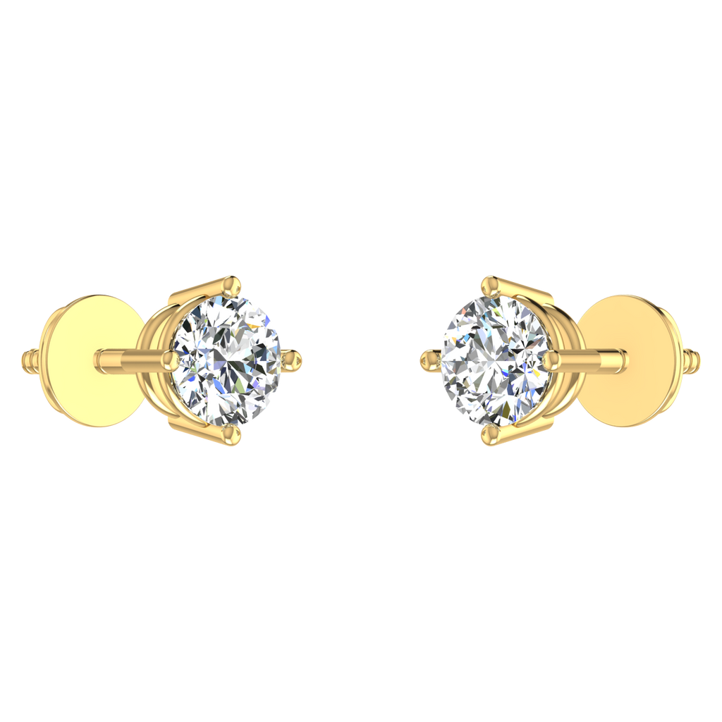 Ribbon Solitaire Studs
