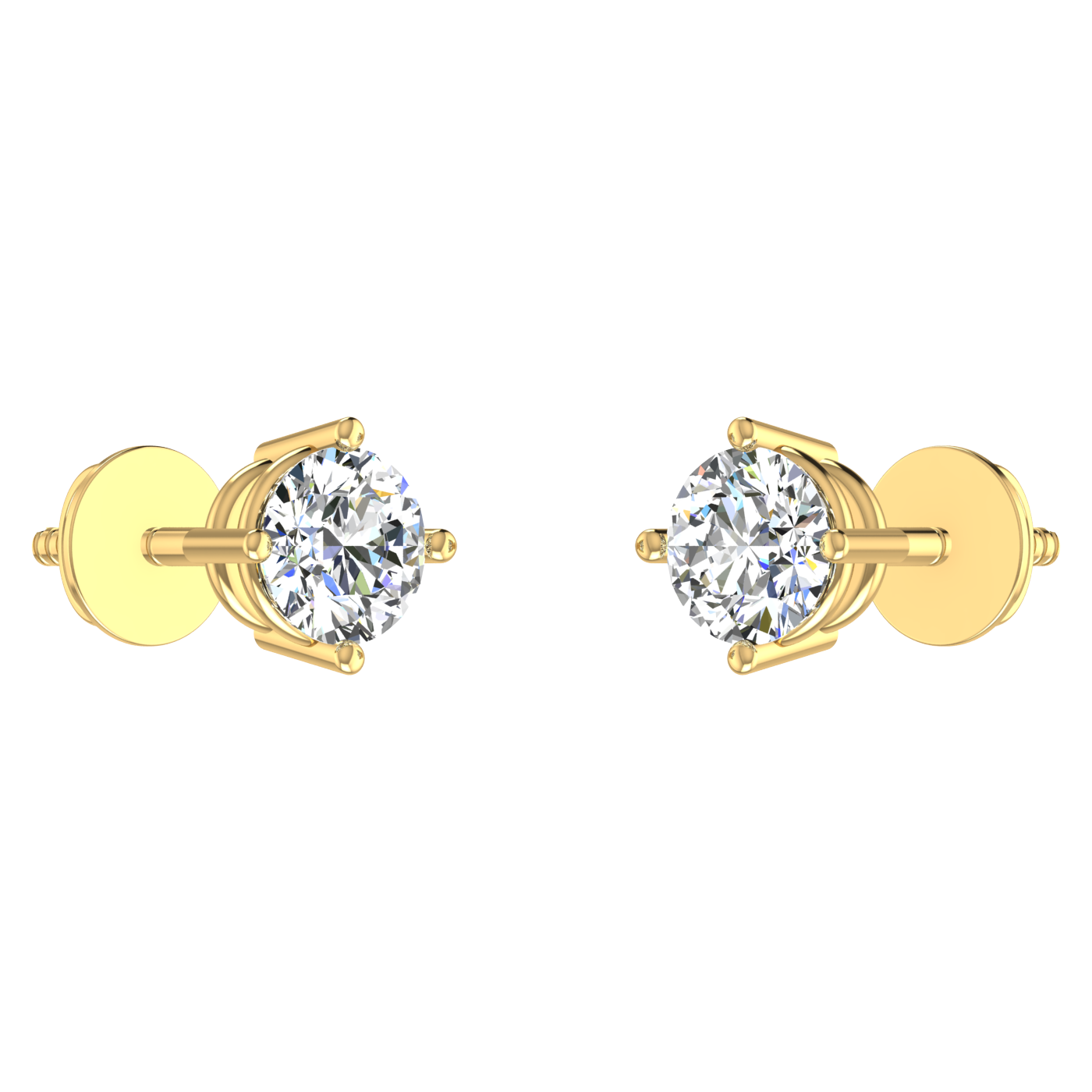 Ribbon Solitaire Studs