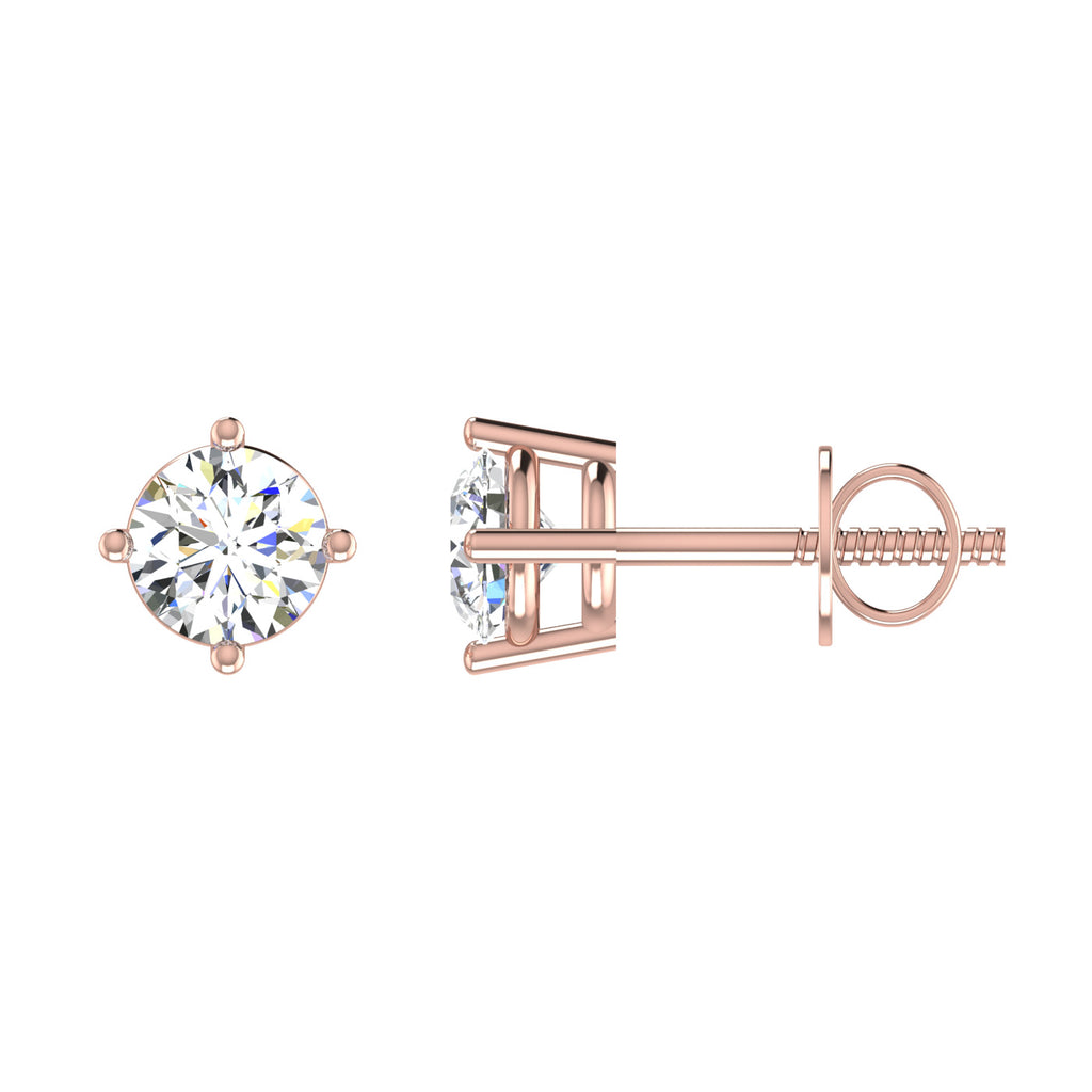 Ribbon Solitaire Studs