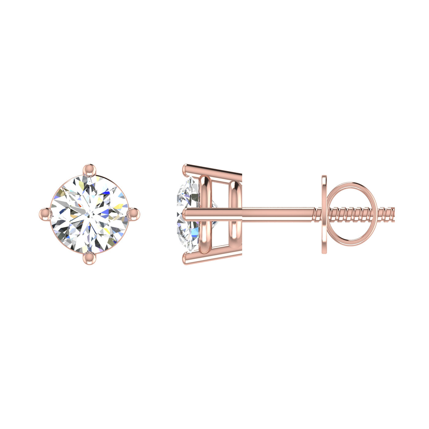 Ribbon Solitaire Studs