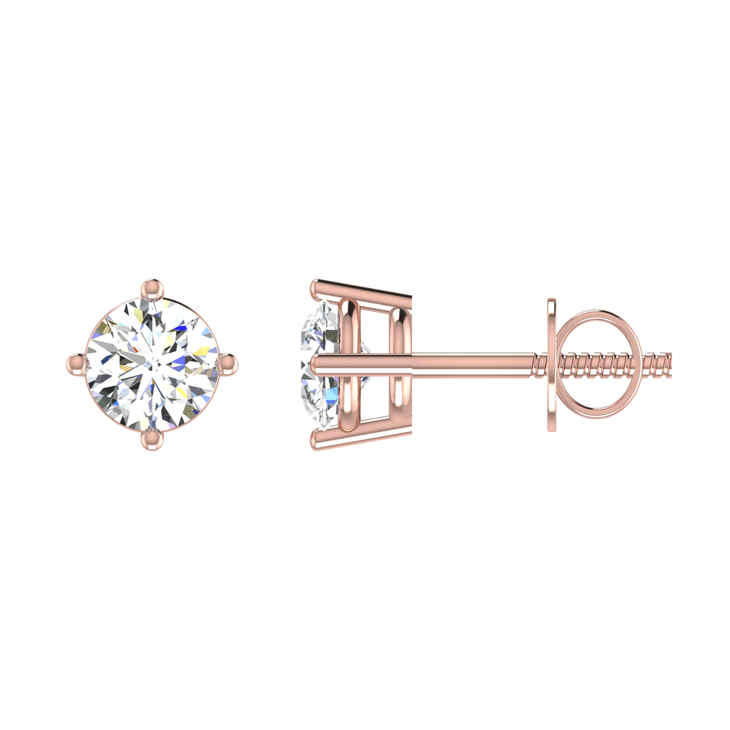 Ribbon Solitaire Studs