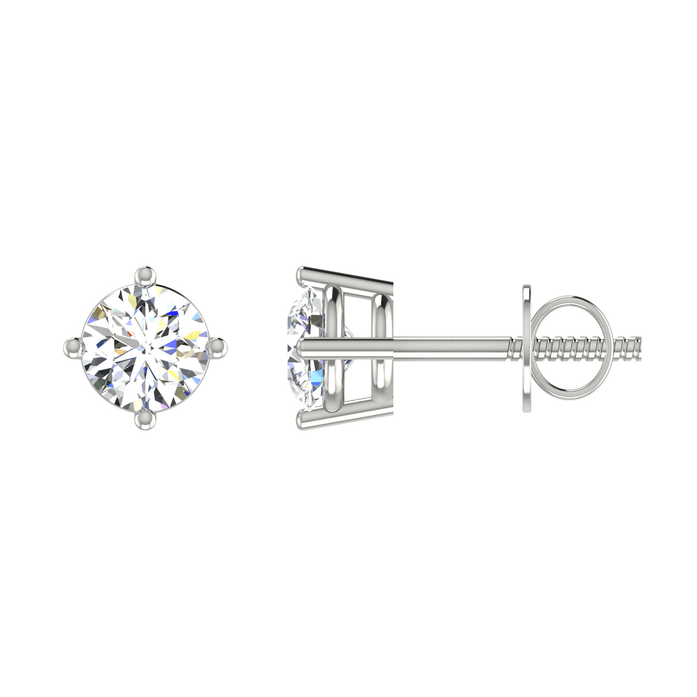 Ribbon Solitaire Studs