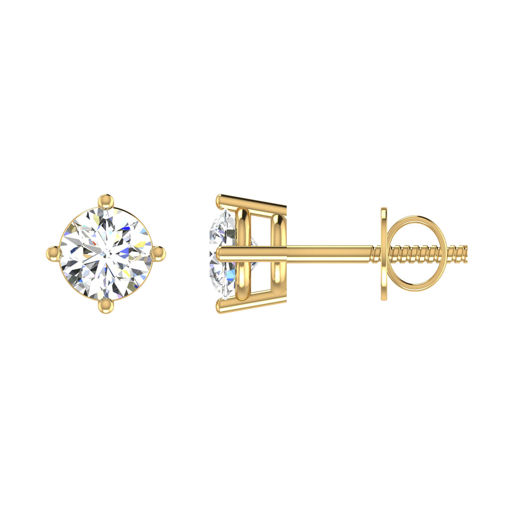 Ribbon Solitaire Studs
