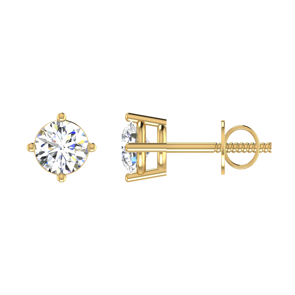 Ribbon Solitaire Studs
