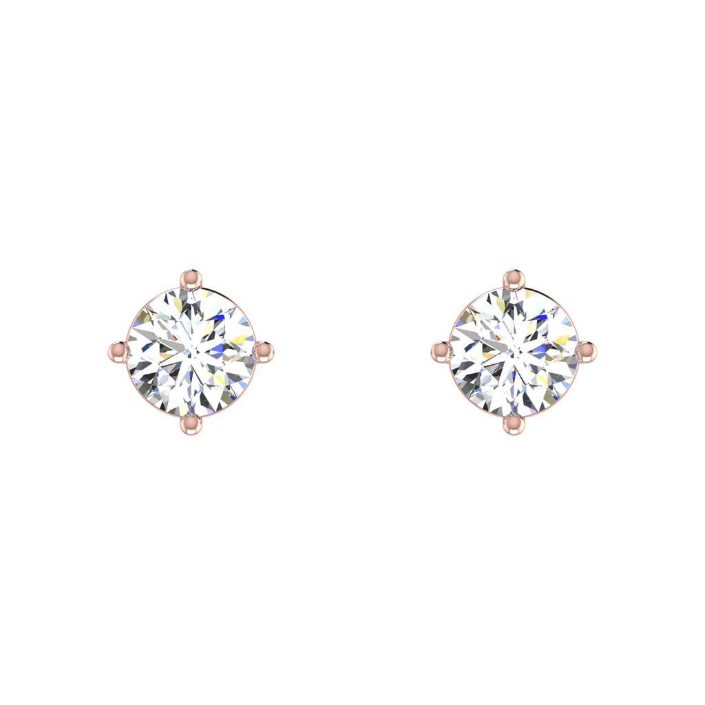 Ribbon Solitaire Studs