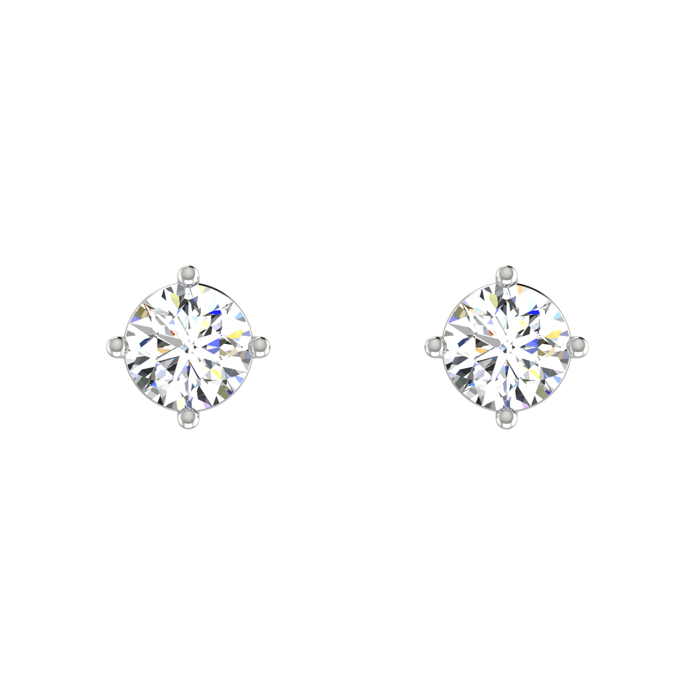 Ribbon Solitaire Studs