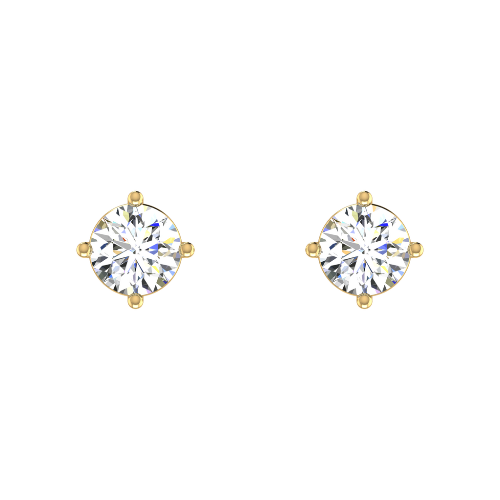 Ribbon Solitaire Studs