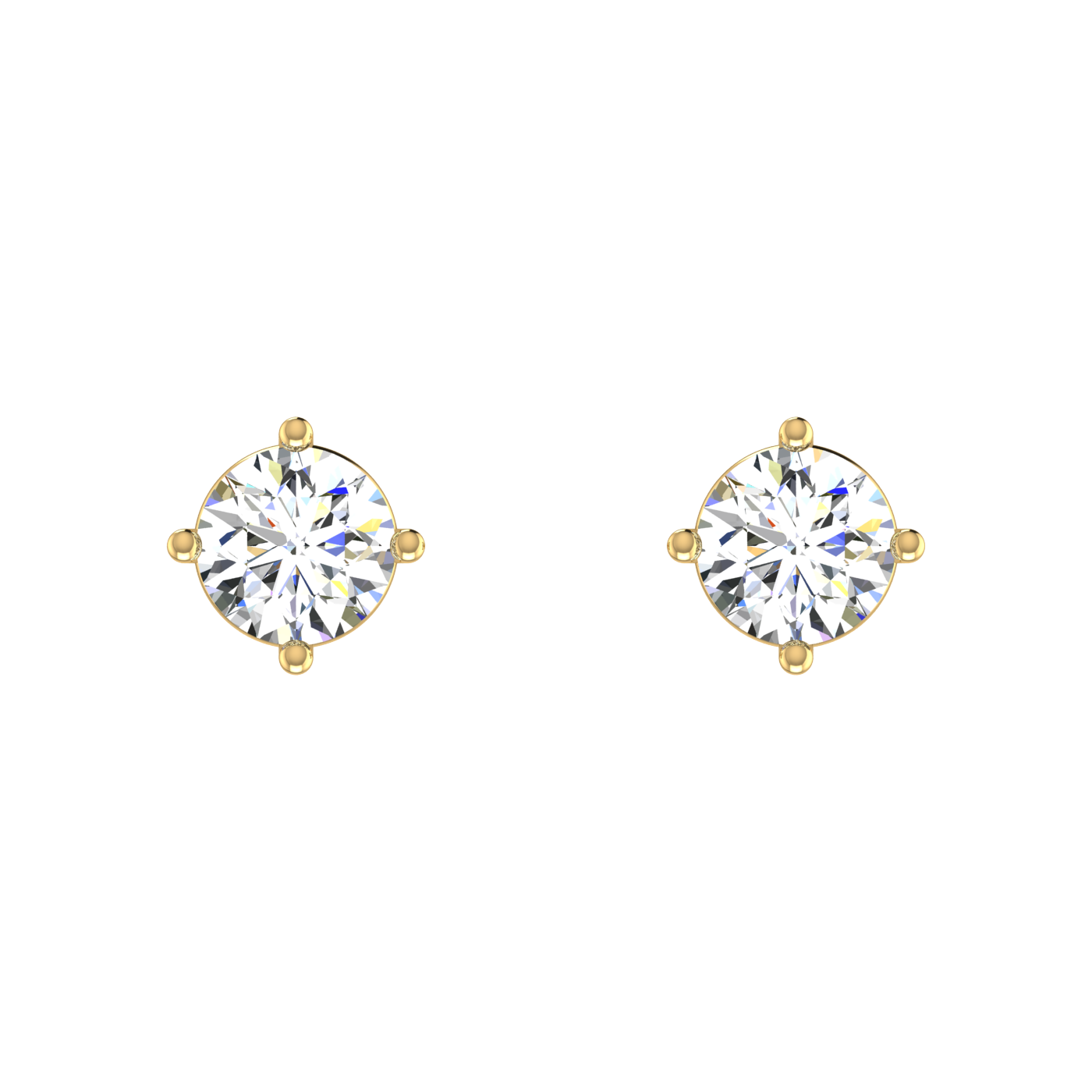 Ribbon Solitaire Studs