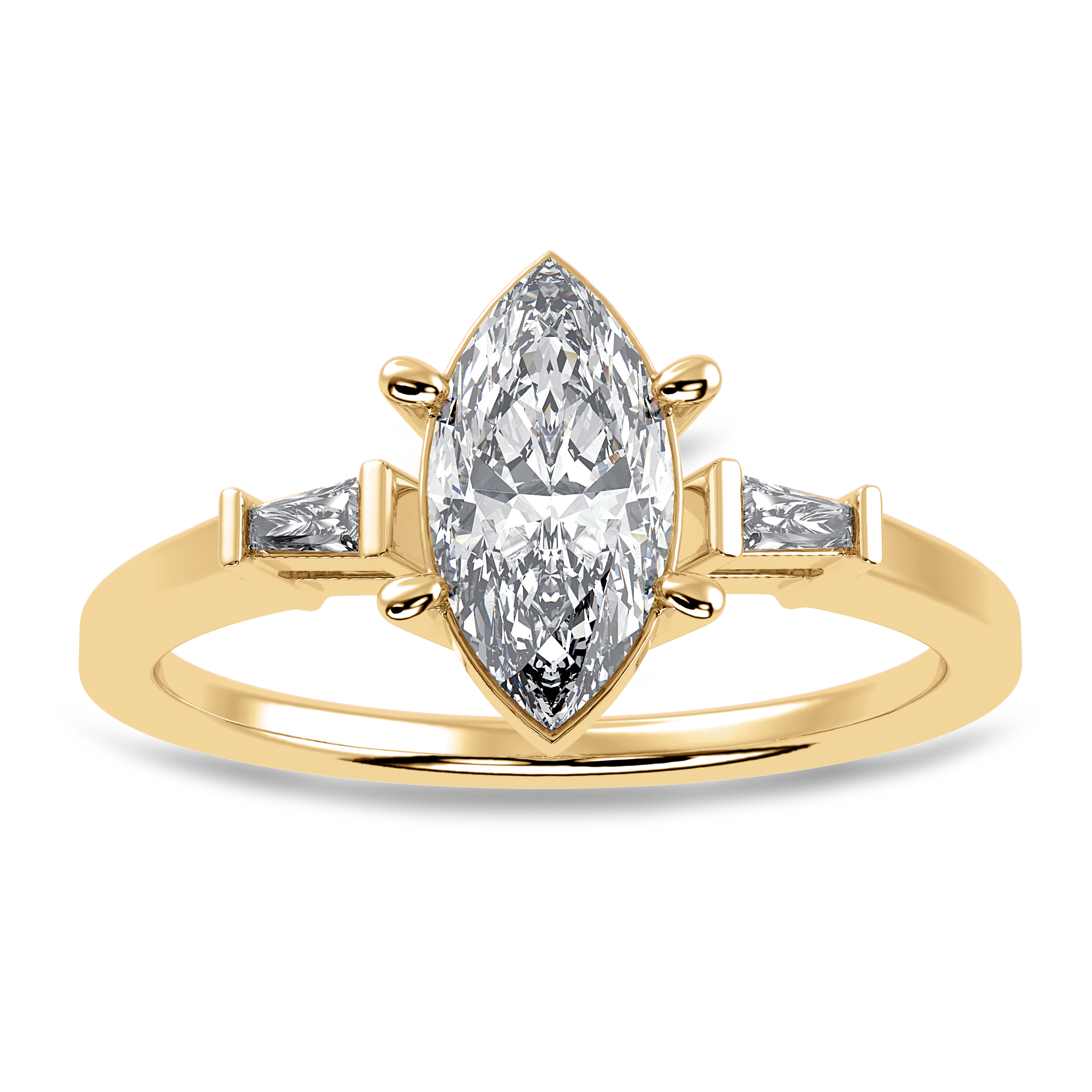 Éclat Baguette Cocktail Ring