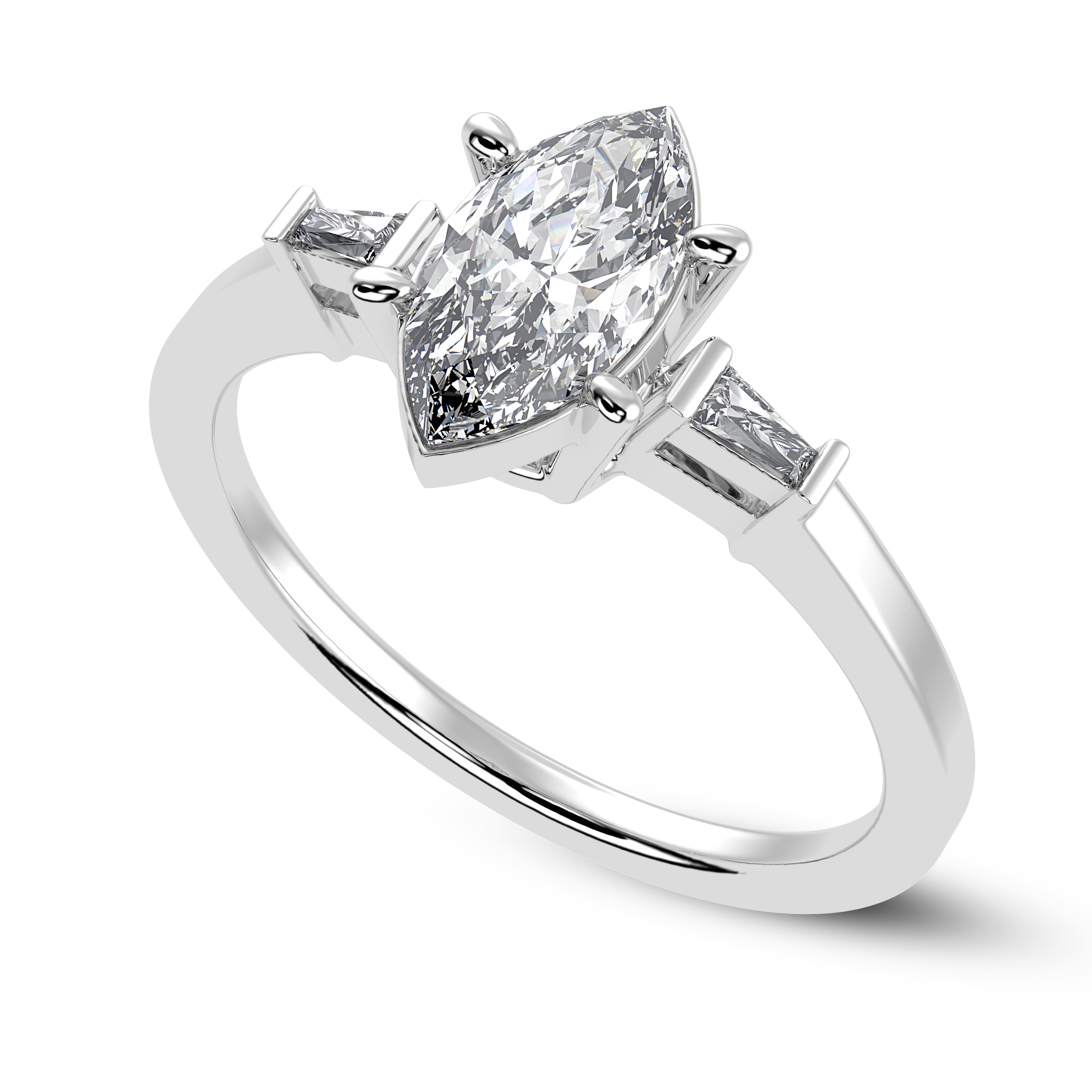 Éclat Baguette Cocktail Ring