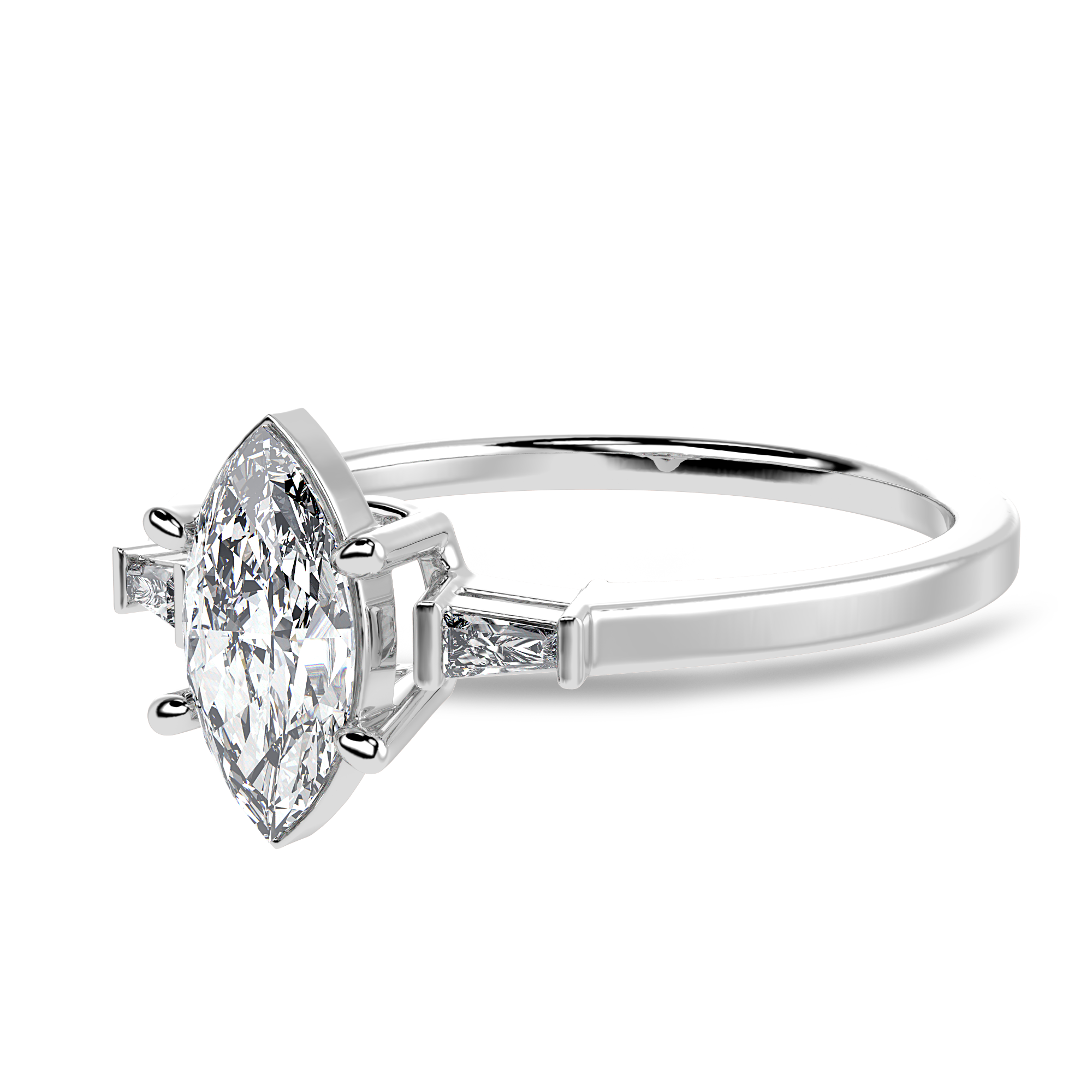 Éclat Baguette Cocktail Ring