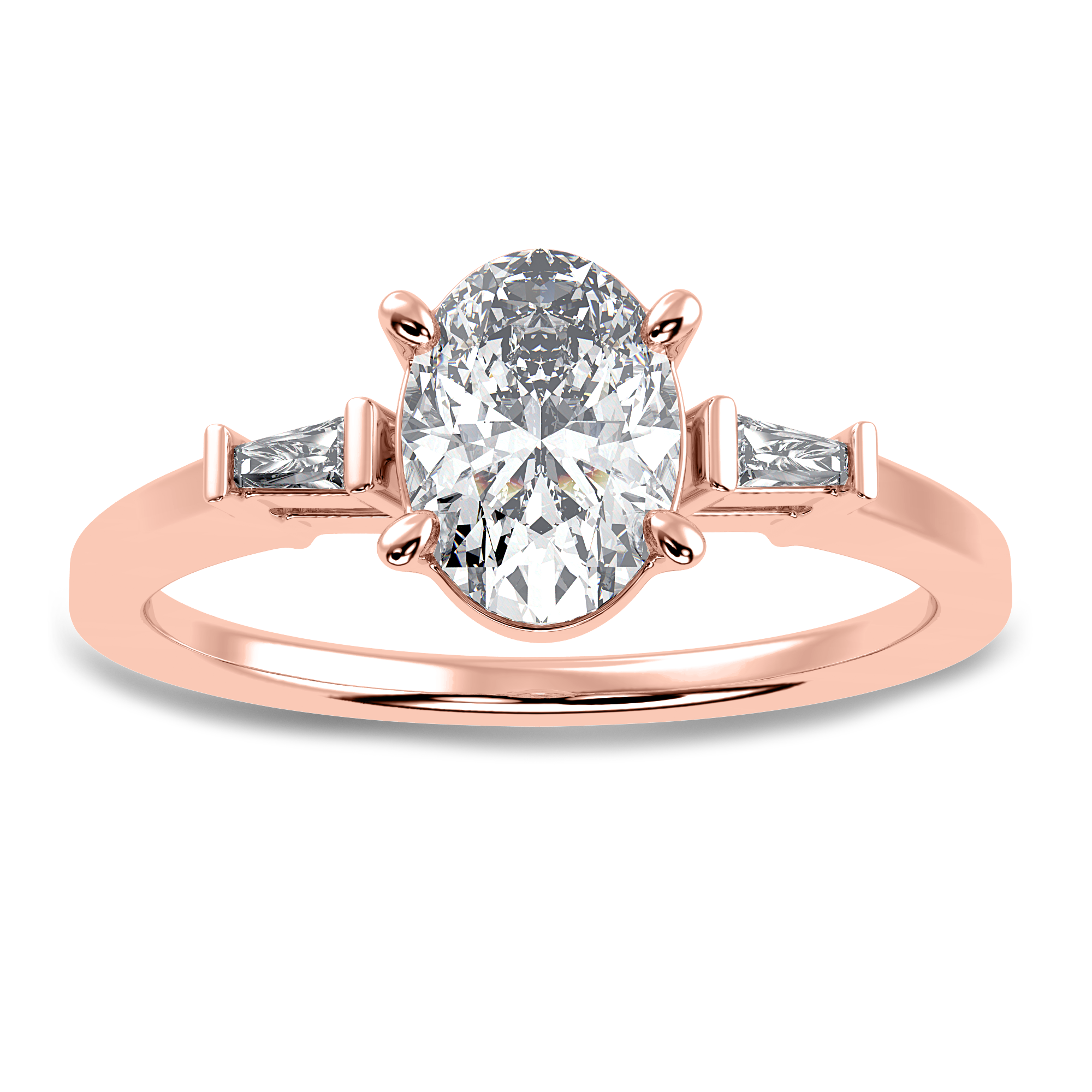 Lumière Baguette Cocktail Ring