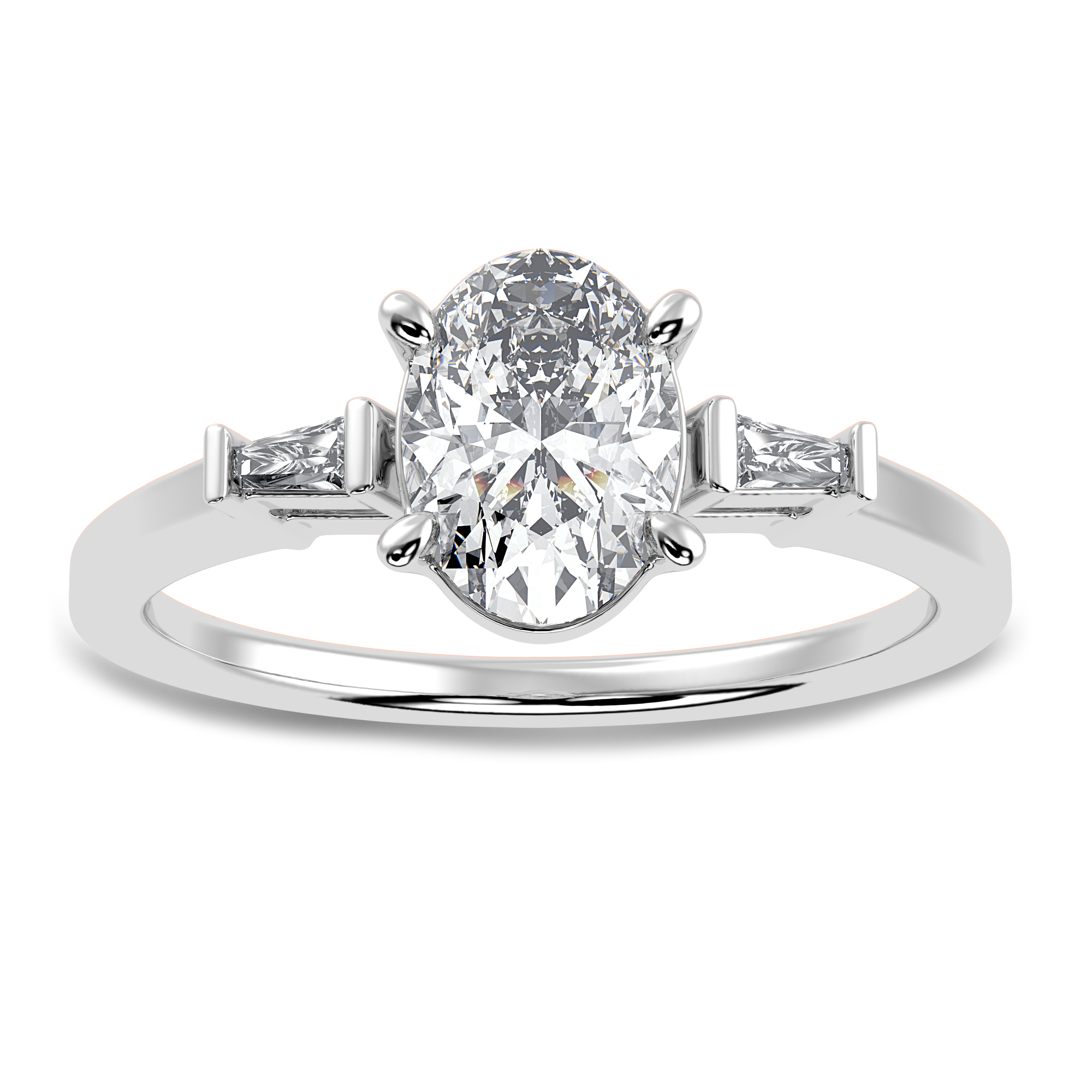 Lumière Baguette Cocktail Ring