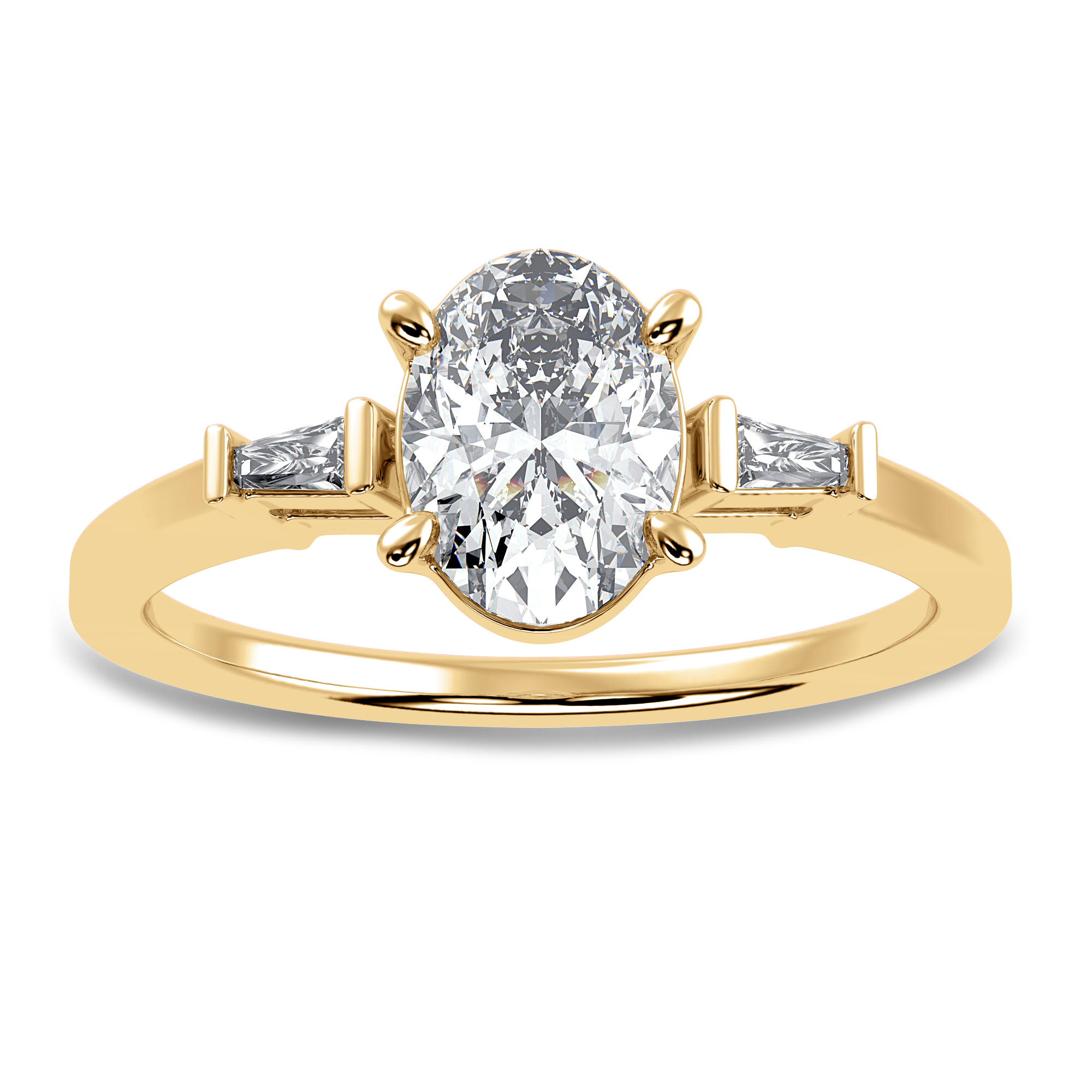 Lumière Baguette Cocktail Ring