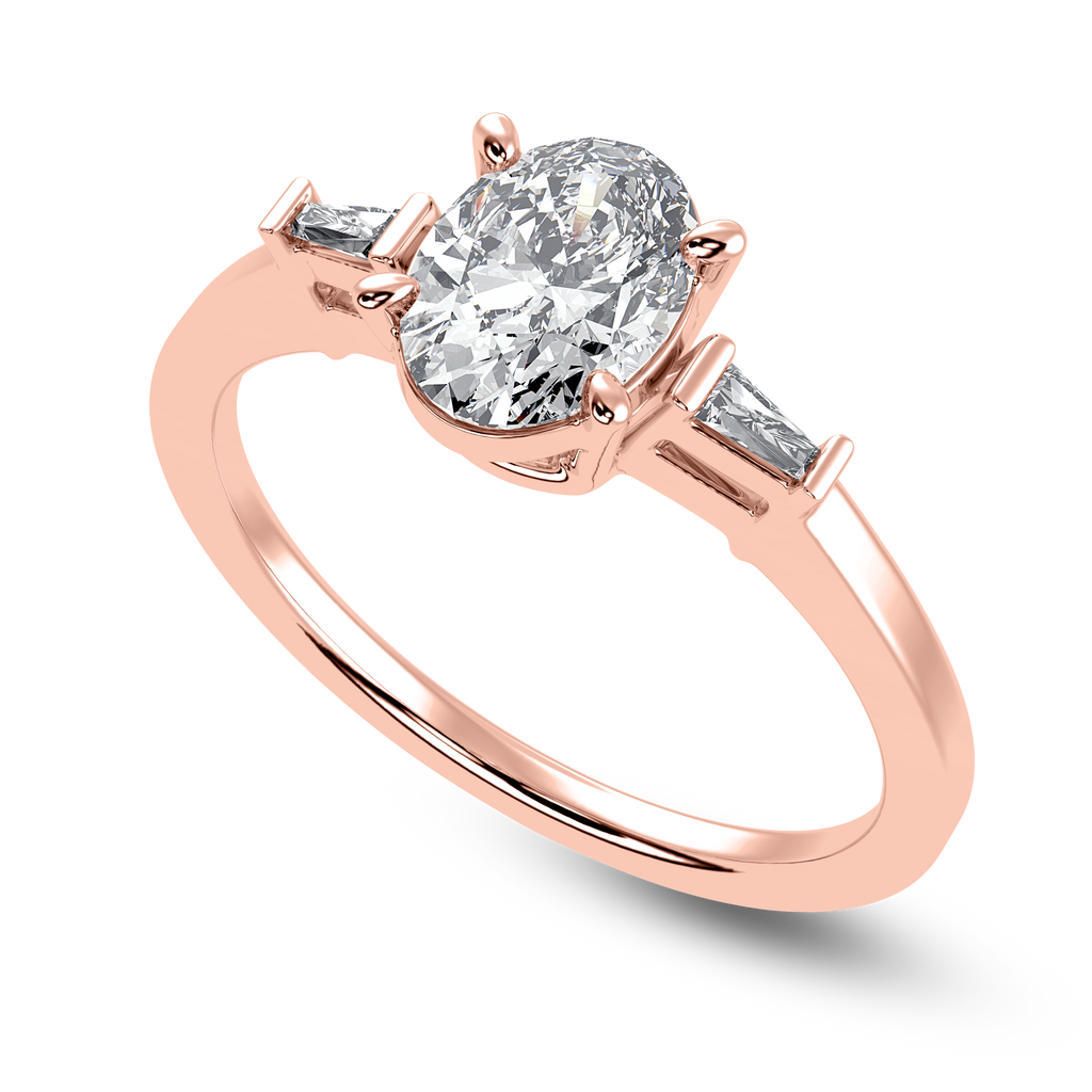 Lumière Baguette Cocktail Ring
