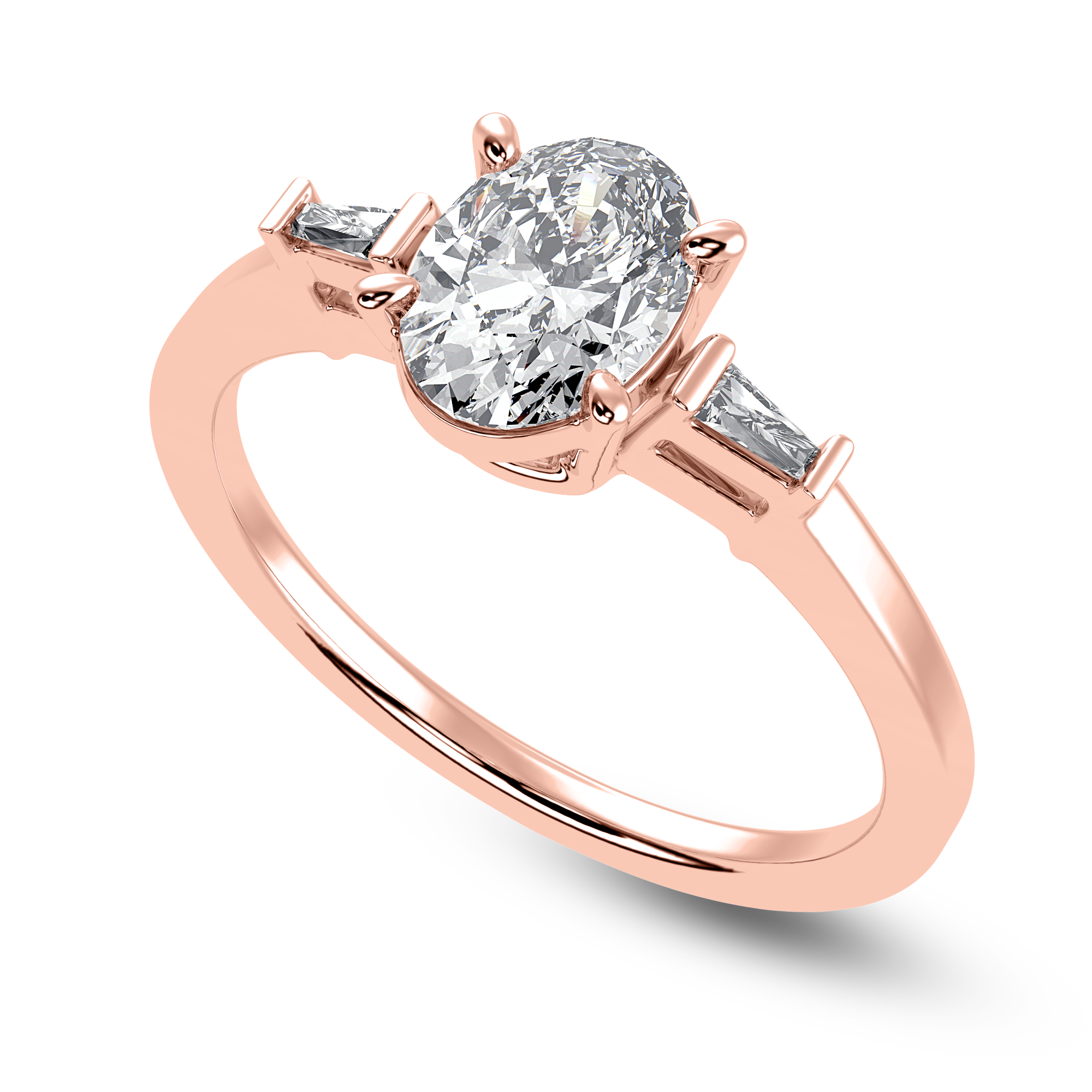 Lumière Baguette Cocktail Ring