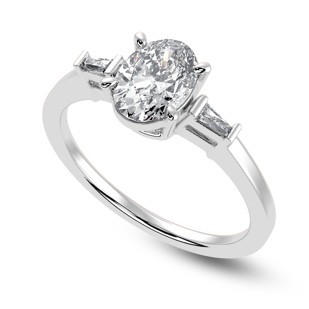 Lumière Baguette Cocktail Ring