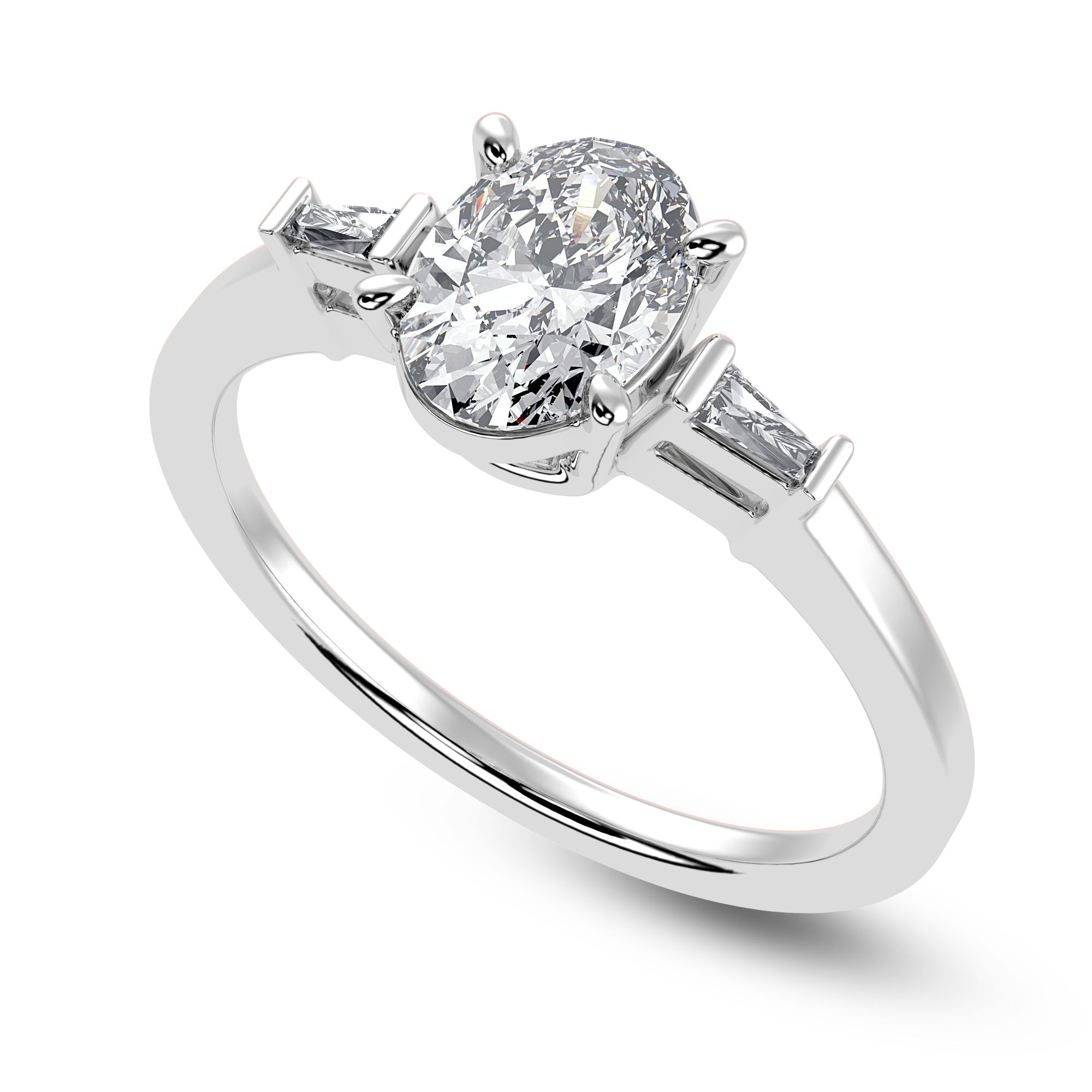 Lumière Baguette Cocktail Ring