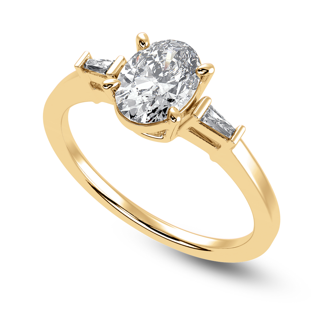 Lumière Baguette Cocktail Ring