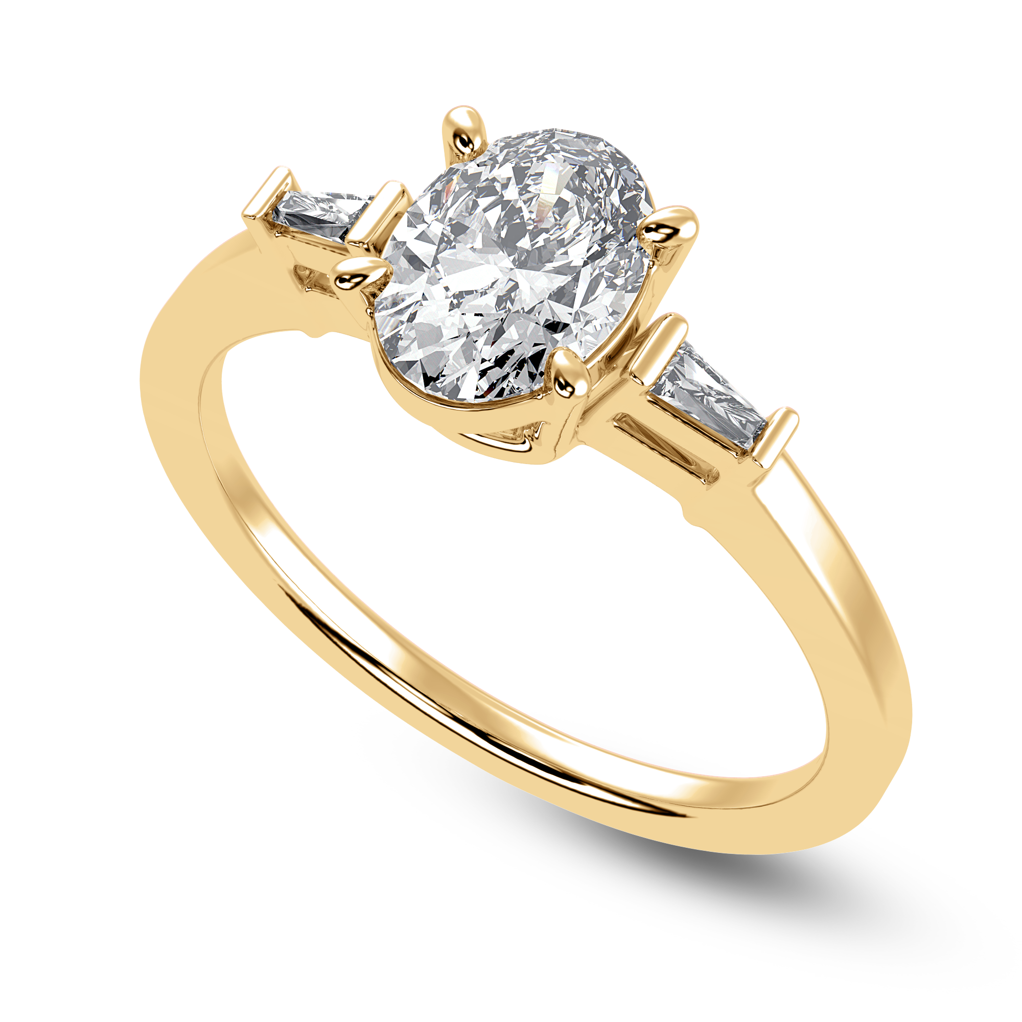 Lumière Baguette Cocktail Ring