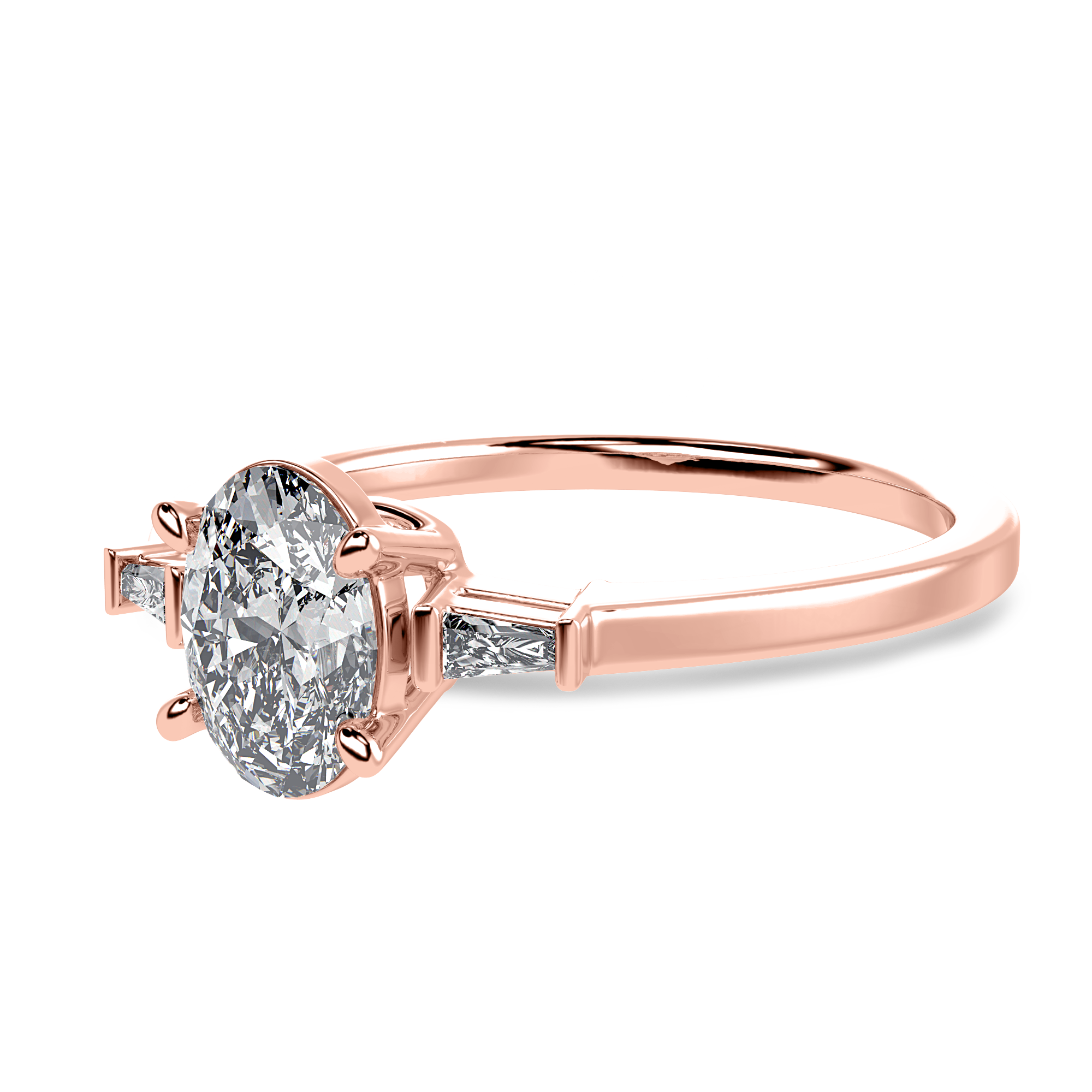 Lumière Baguette Cocktail Ring