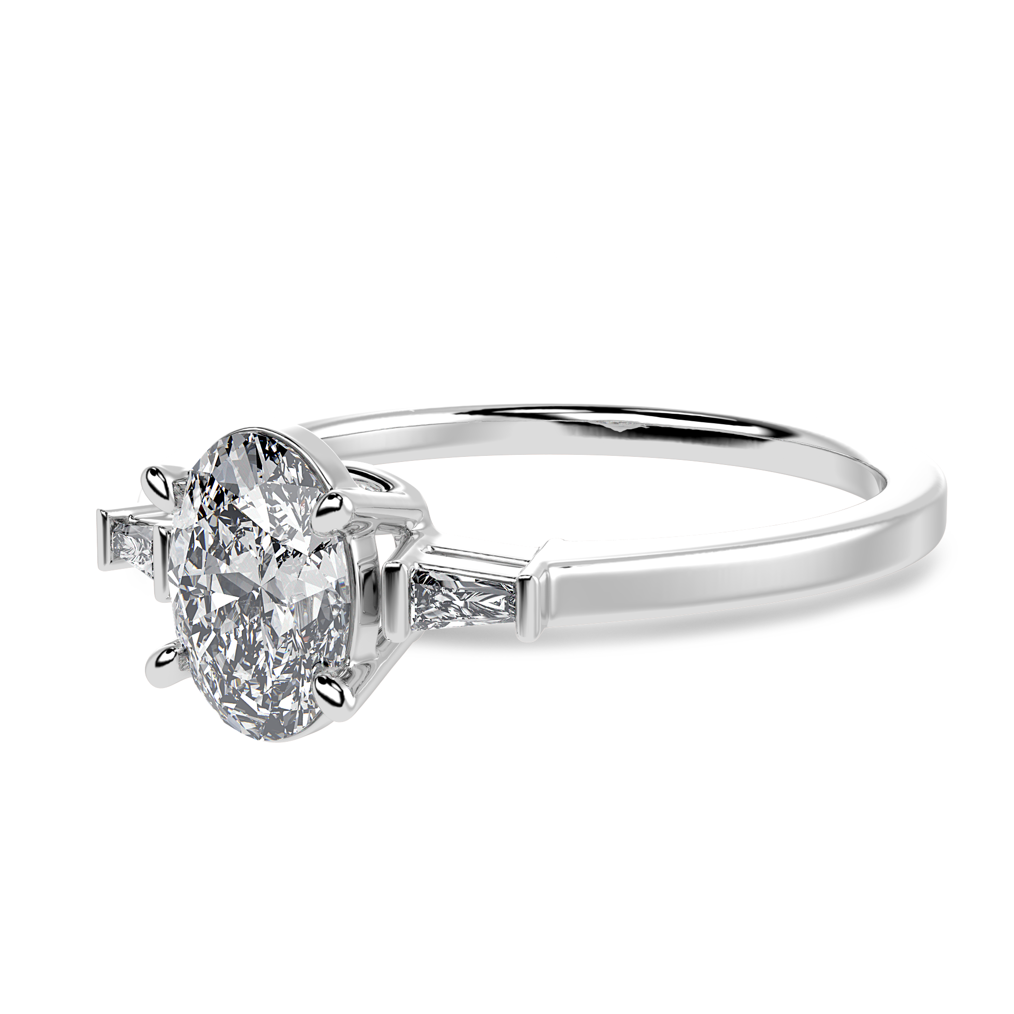Lumière Baguette Cocktail Ring