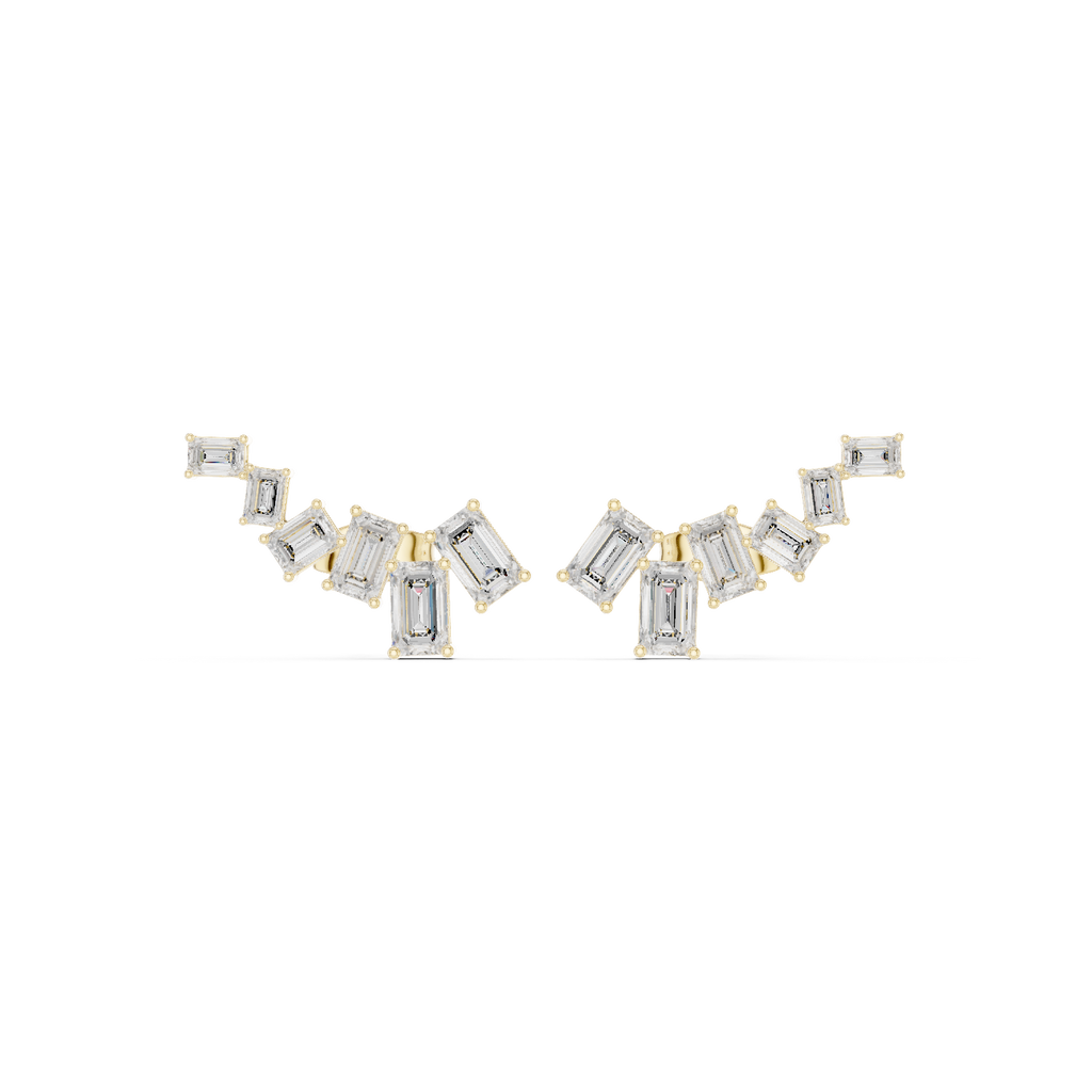 Regal Emerald Ear Cuffs