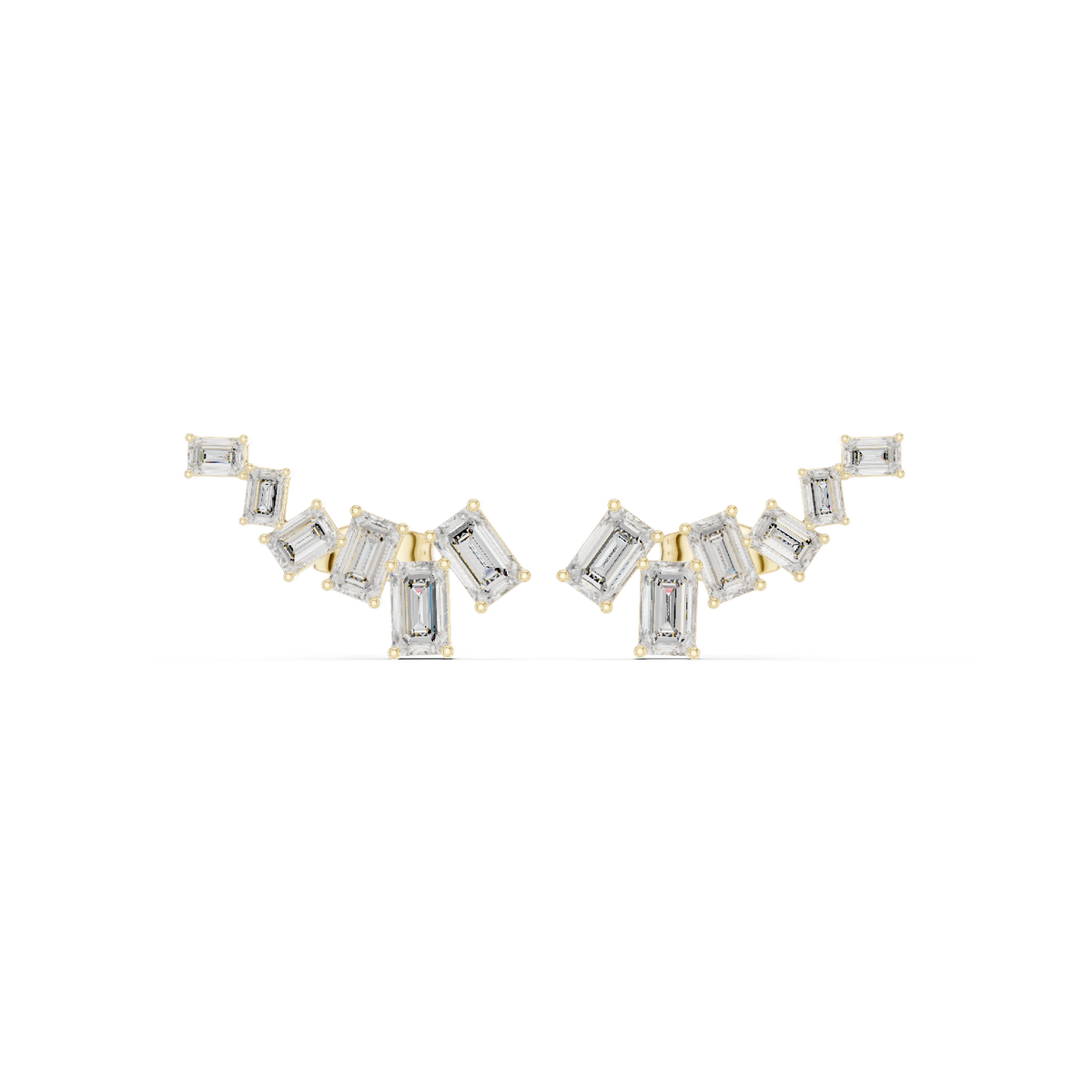 Regal Emerald Ear Cuffs