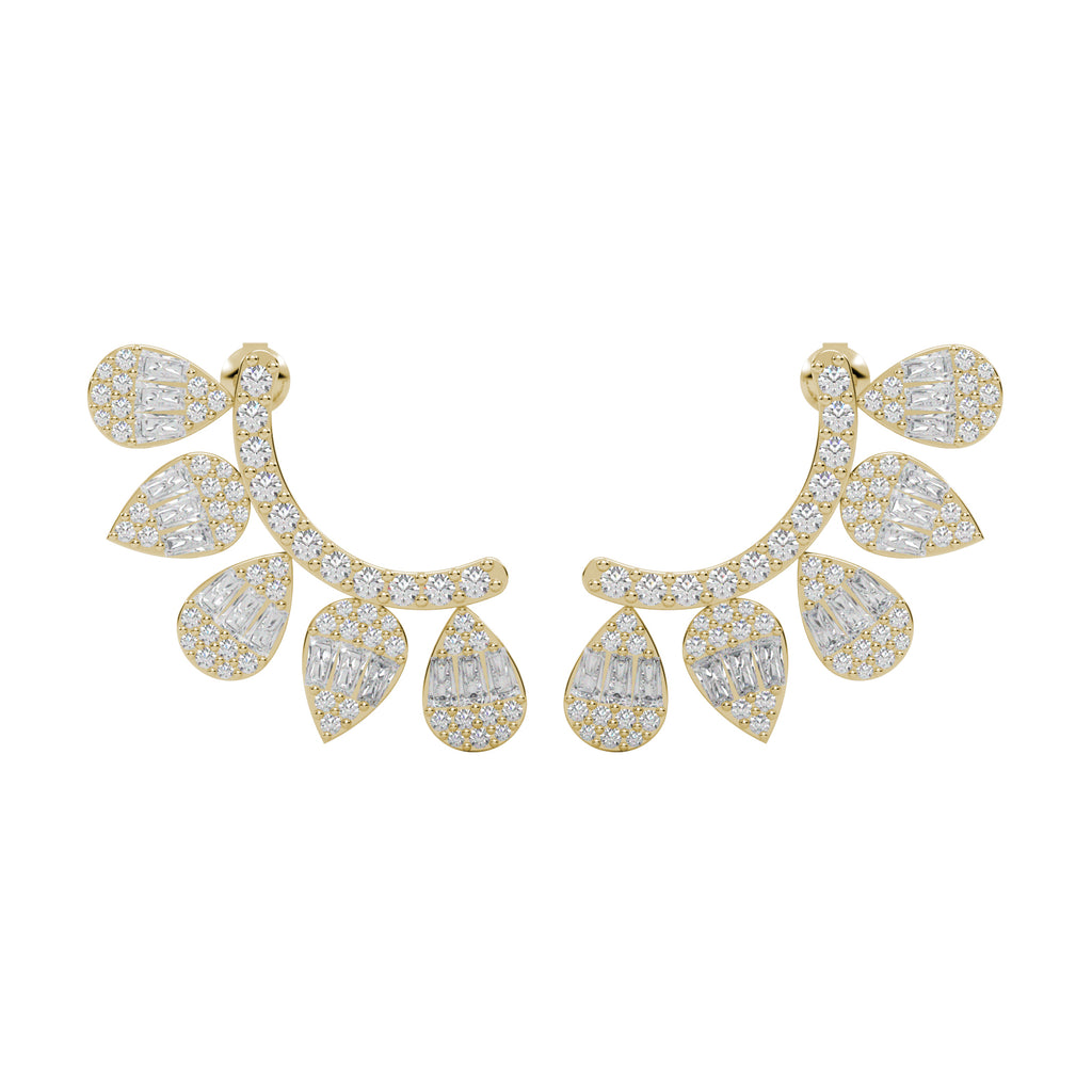 Diamond Bar Earrings WSE156 - View 4