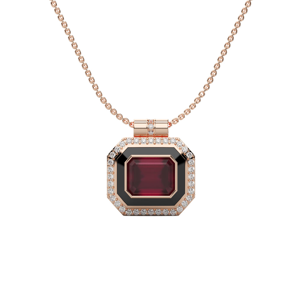 Diamond Cluster Pendant WSE194 - View 8
