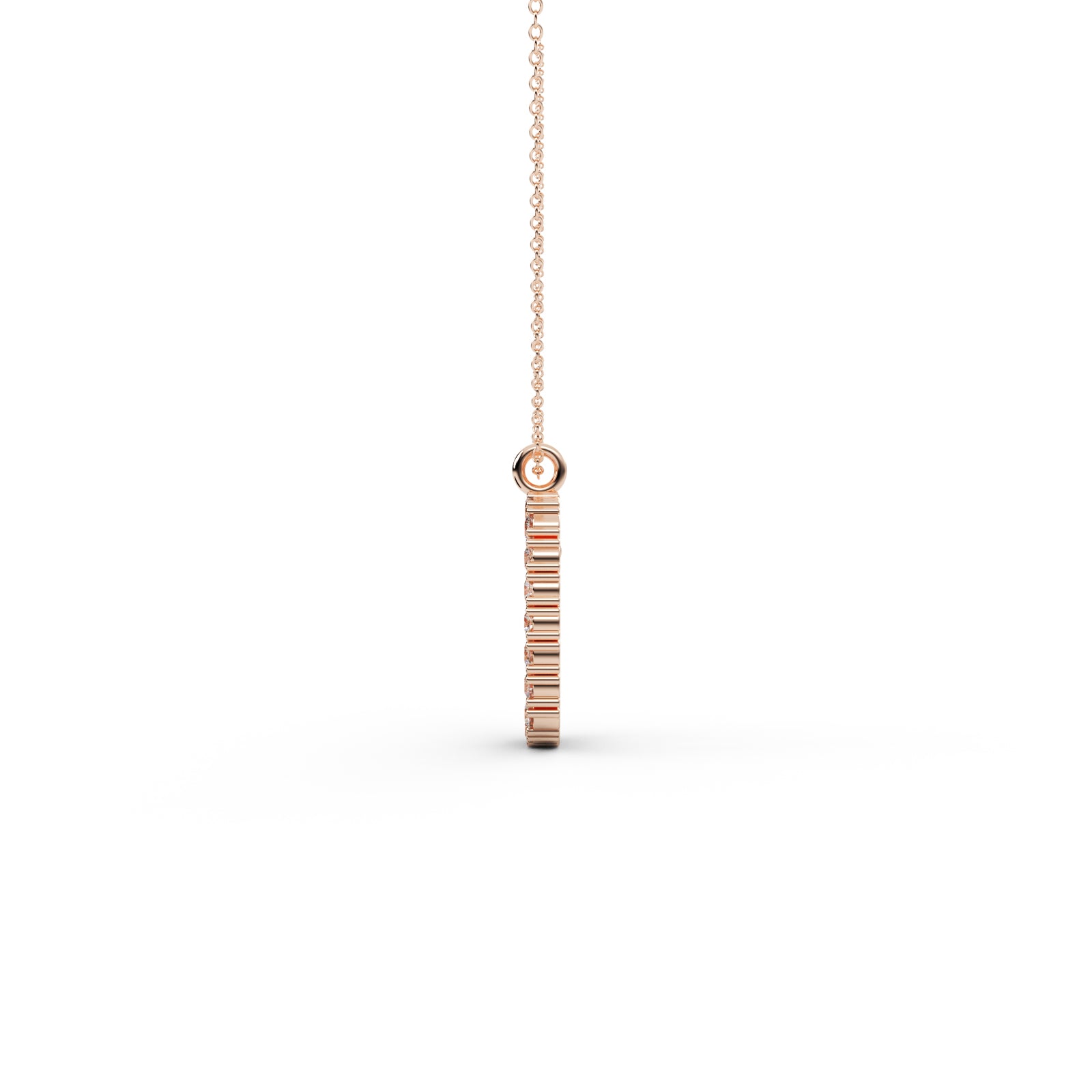 Diamond Oval Pendant WSE180
