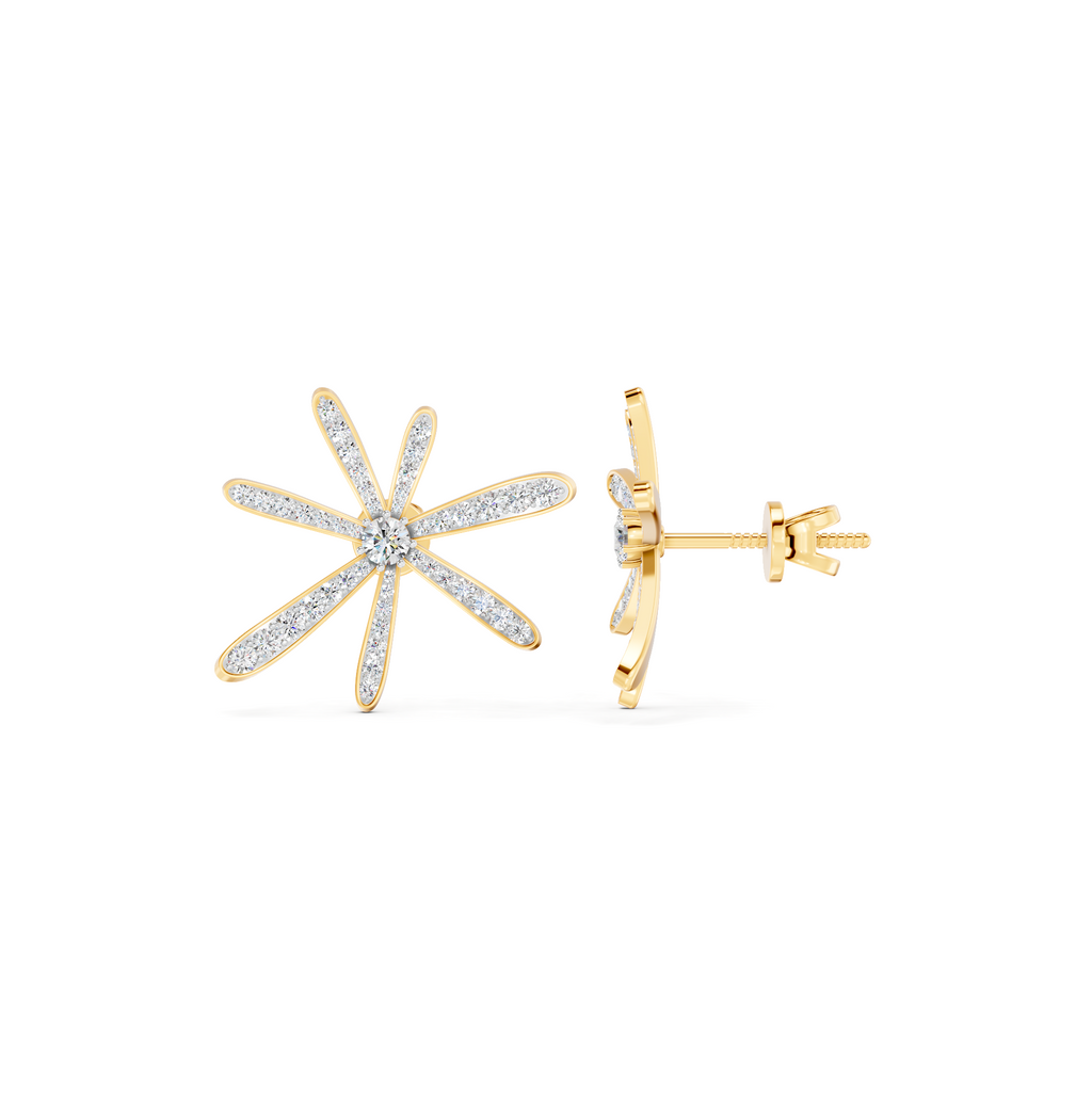 Cosmos Diamond Earrings – WSE23 – view 3