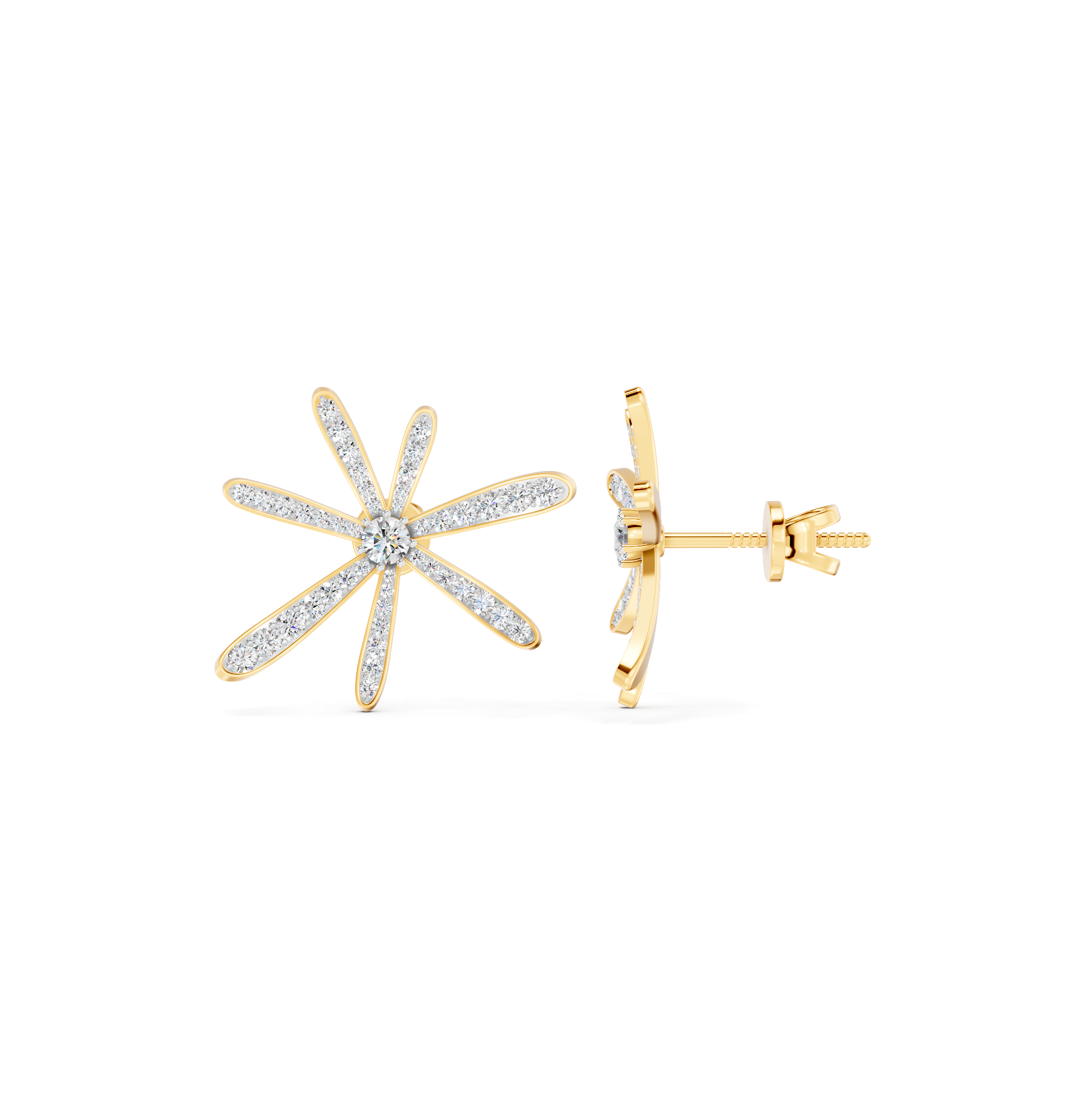 Cosmos Diamond Earrings – WSE23 – view 3