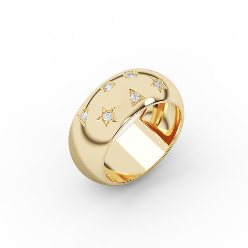 Diamond Cluster Ring WSE209 - View 4