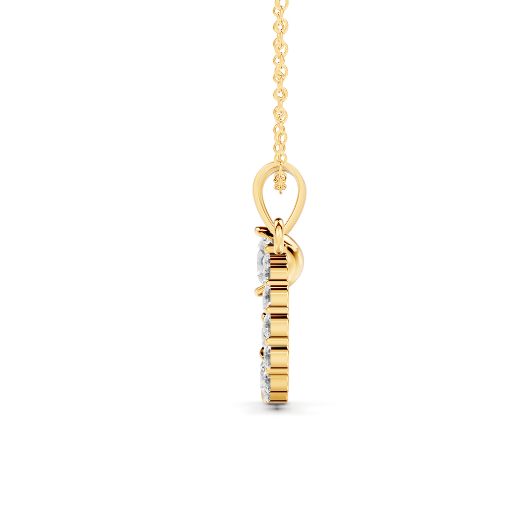 Diamond Initial A Pendant WSE253 - View 6