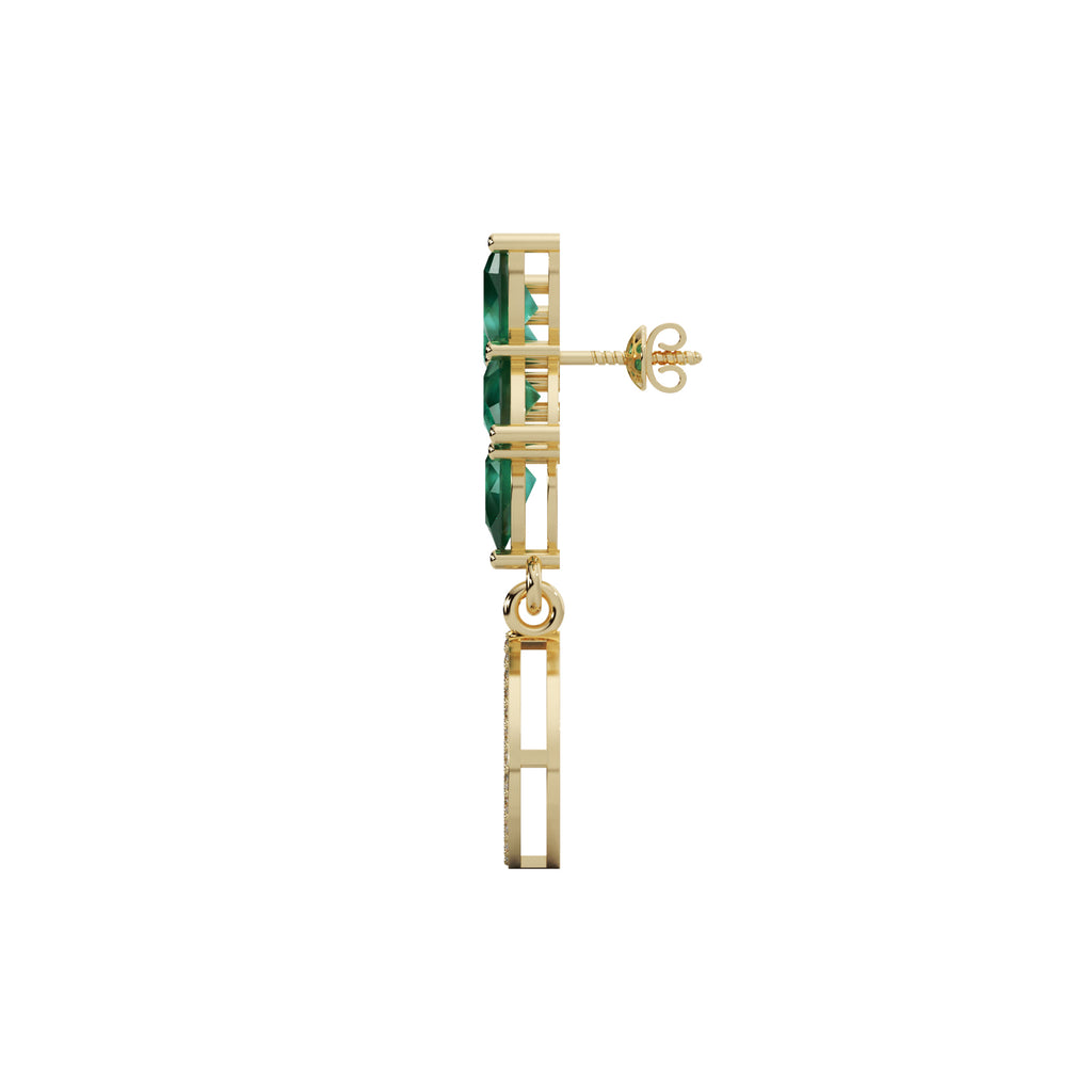 Diamond Solitaire Earrings WSE147 - View 2