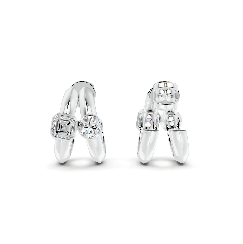 Diamond Stud Earrings WSE245 - View 7